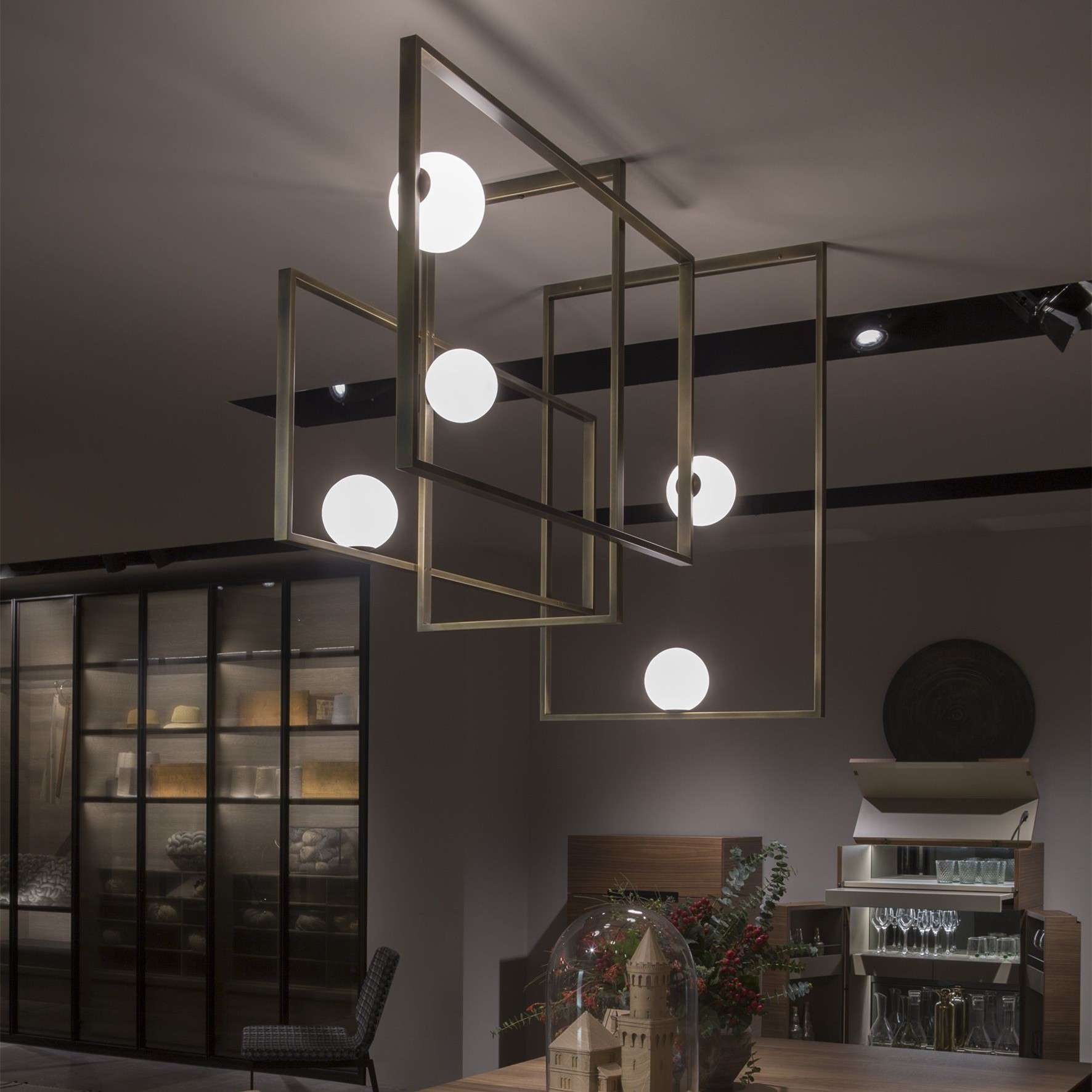 Mondrian Glass Ceiling Light