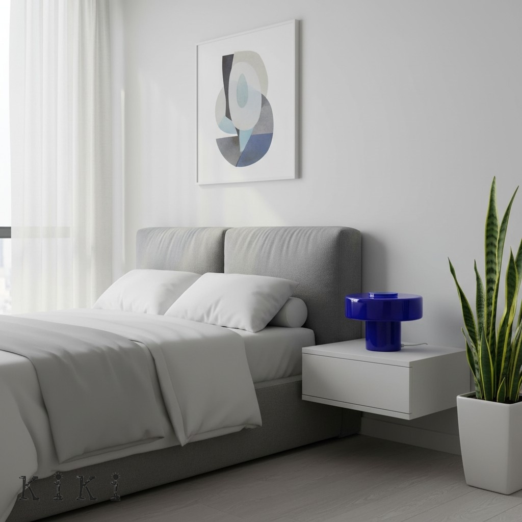 Minimalist Mushroom Glass Table Lamp - Modern Accent Lamp for Living Room K2340