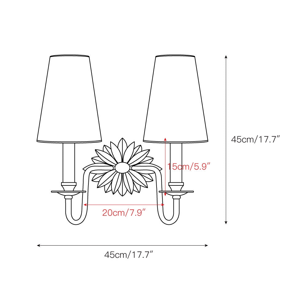 Demeter Double Sconce D594