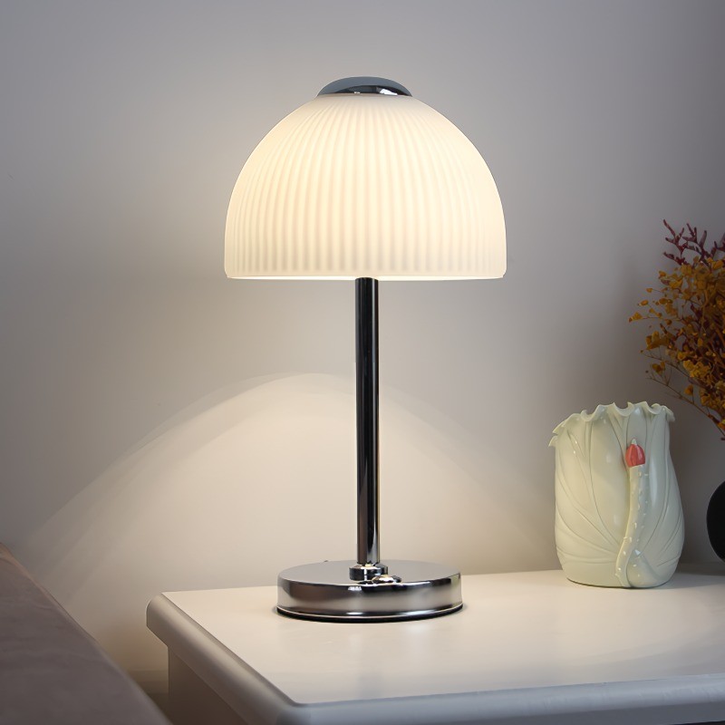 Minimalist Glass Bedside Table Lamp For Living Room K10