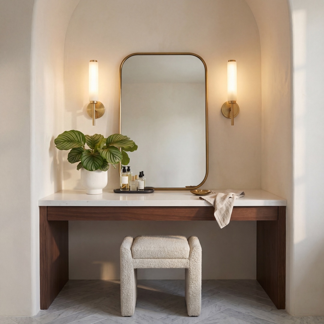 Luxellea Wall Lamp Slim Rod Round Plate Lighting Minimalist Modern Style for Any Room K2386