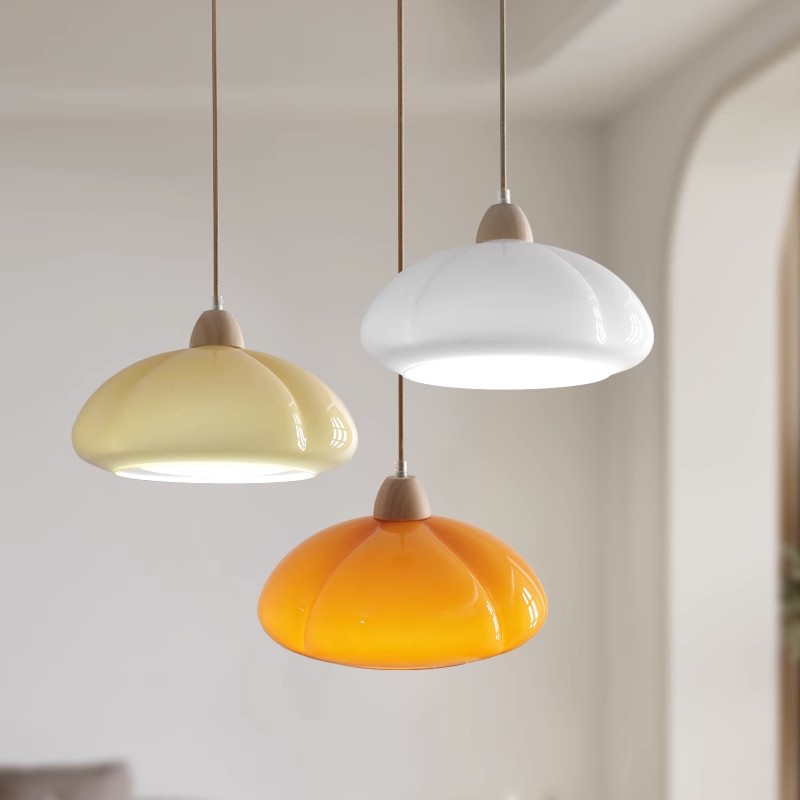 Pumpkin Glass Pendant Light For Kitchen K04