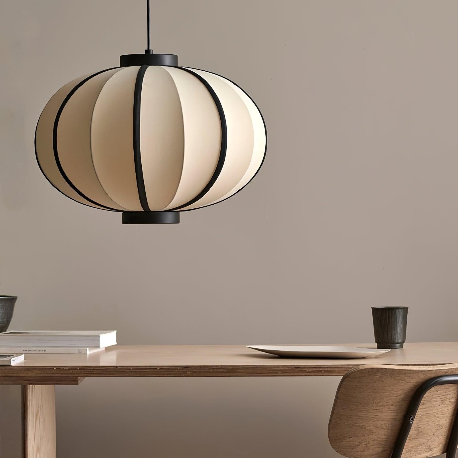 Minimalist Black and White Lantern Pendant Lamp K593