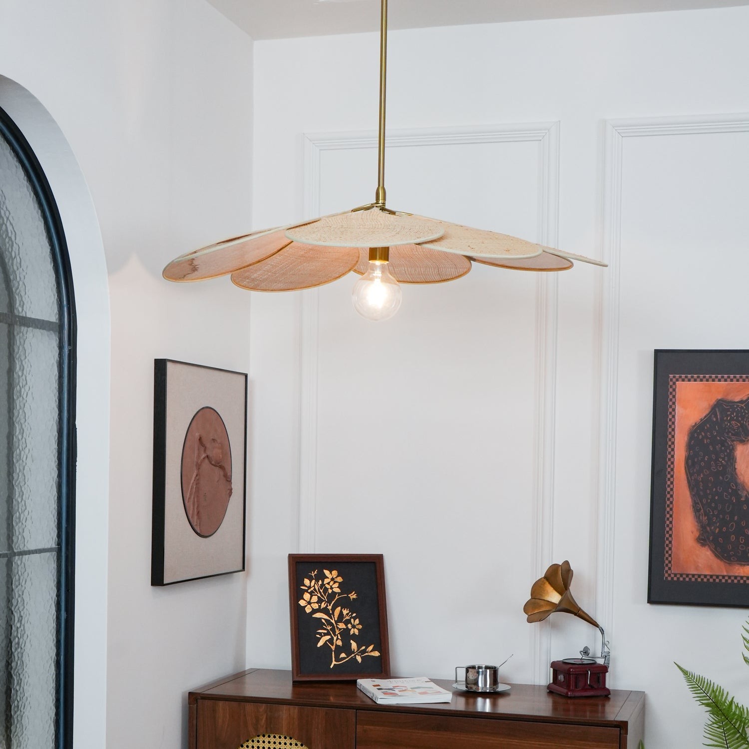 Petals Bloom Rattan Pendant Lamp K588