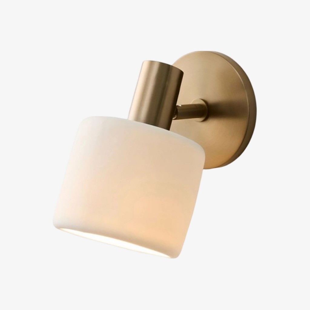 Cerova Modern Ivory Porcelain Sconce – Soft Organic Wall Light K1298