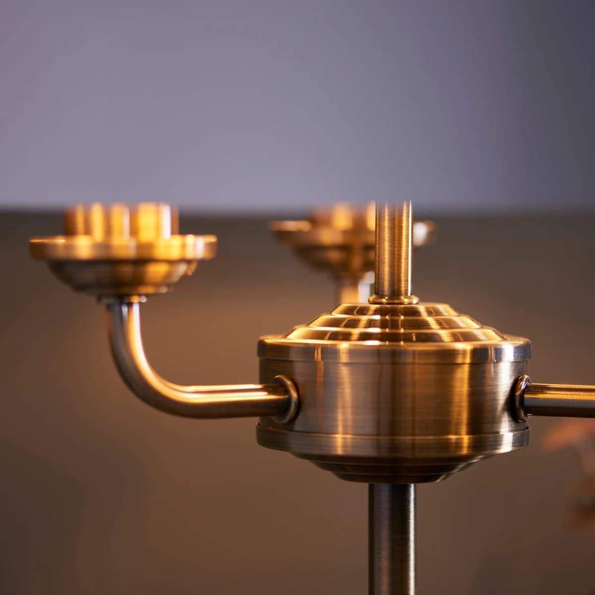 Tela 1‑Light and 3‑Light Table Lamp - Modern Linen & Metal for Living Room K1814