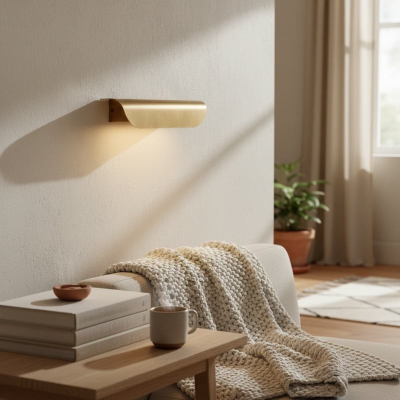 Hidra Modern Metal Wall Sconce - Minimalist Down-Light Sconce for Modern Homes K1691