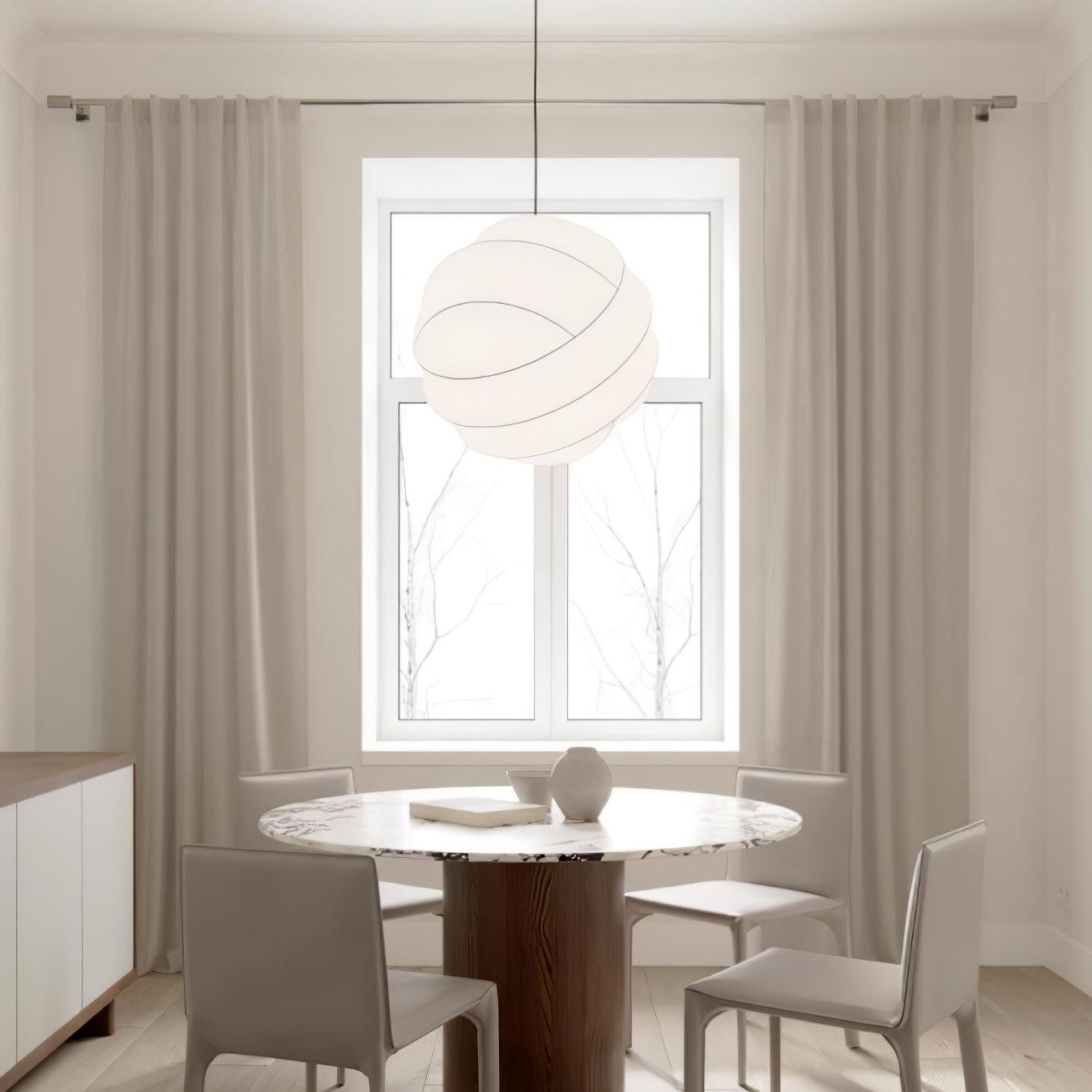 Wabi-Sabi Style Fiber Cocoon Pendant Lamp K732