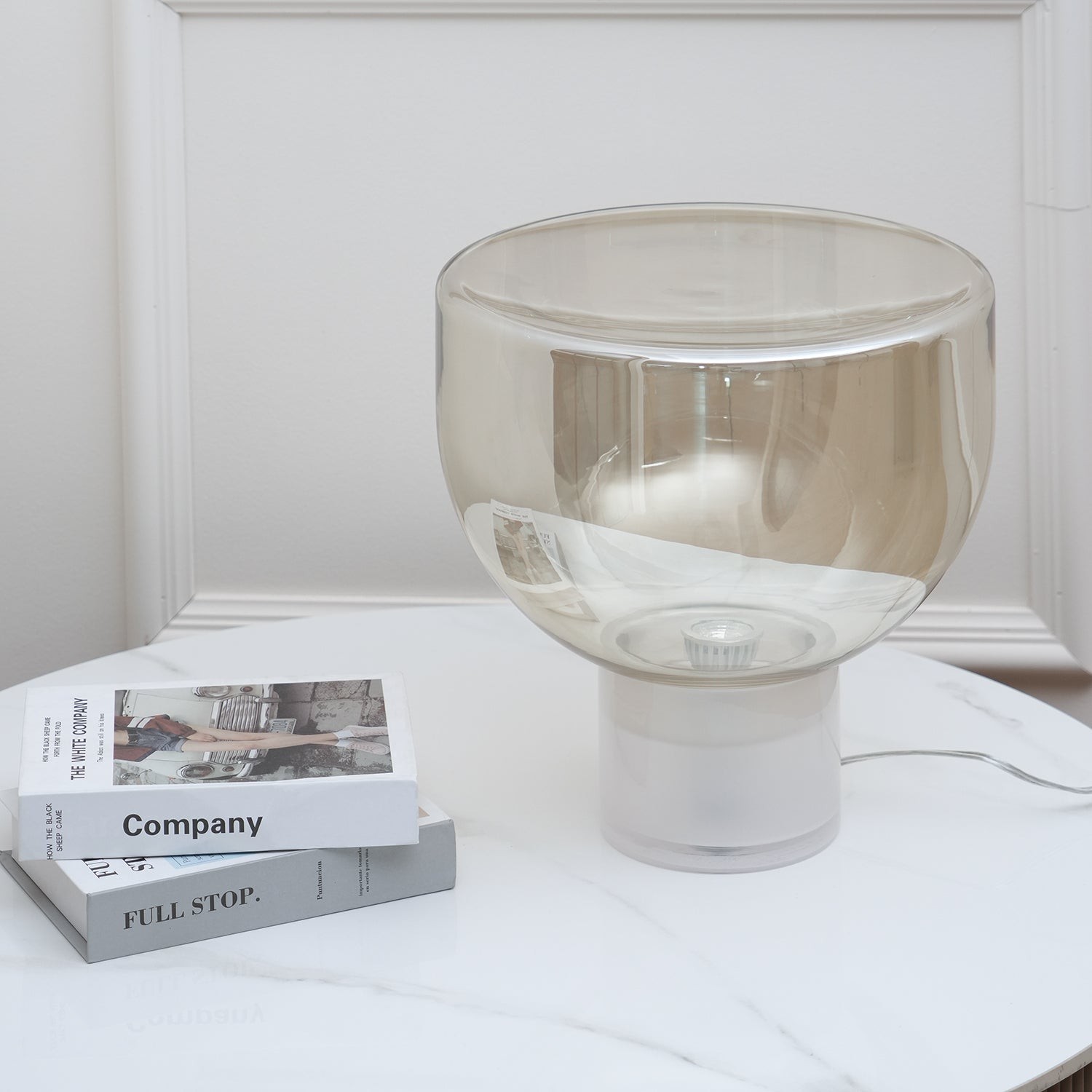 Nordic Simple Modern Luxury Glass Table Lamp For Study Room K220