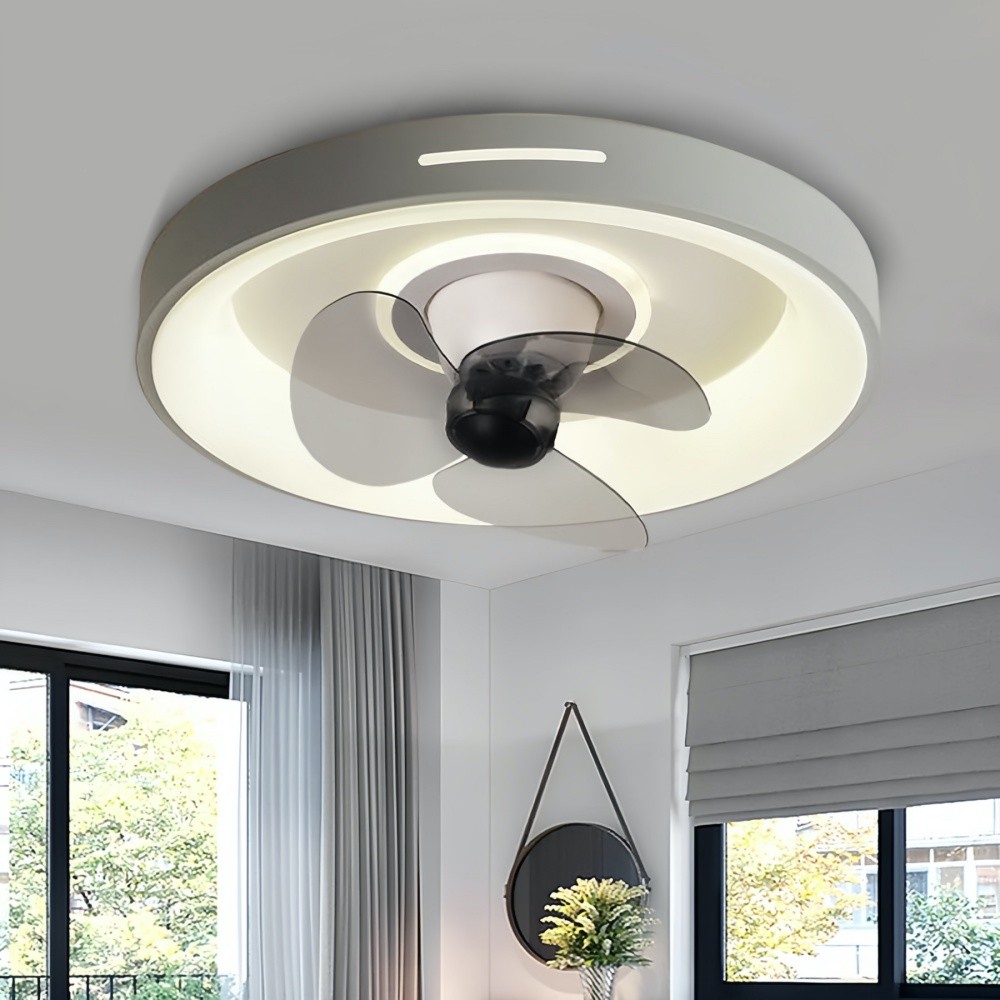 Modern Round Led Slient Ceiling Fan Light K951