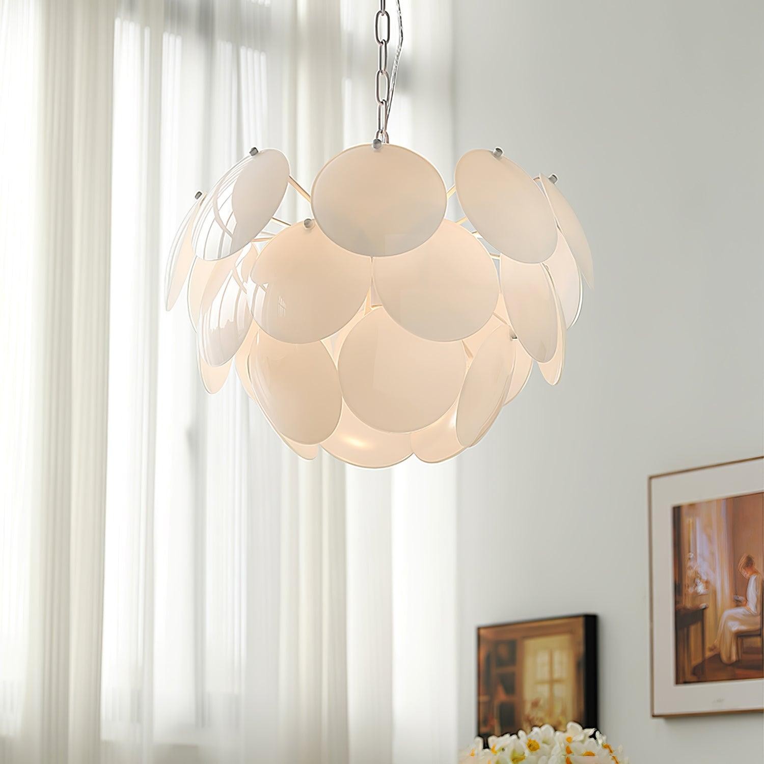 Luxury Fashion Luminous Petal Glass Chandelier K473