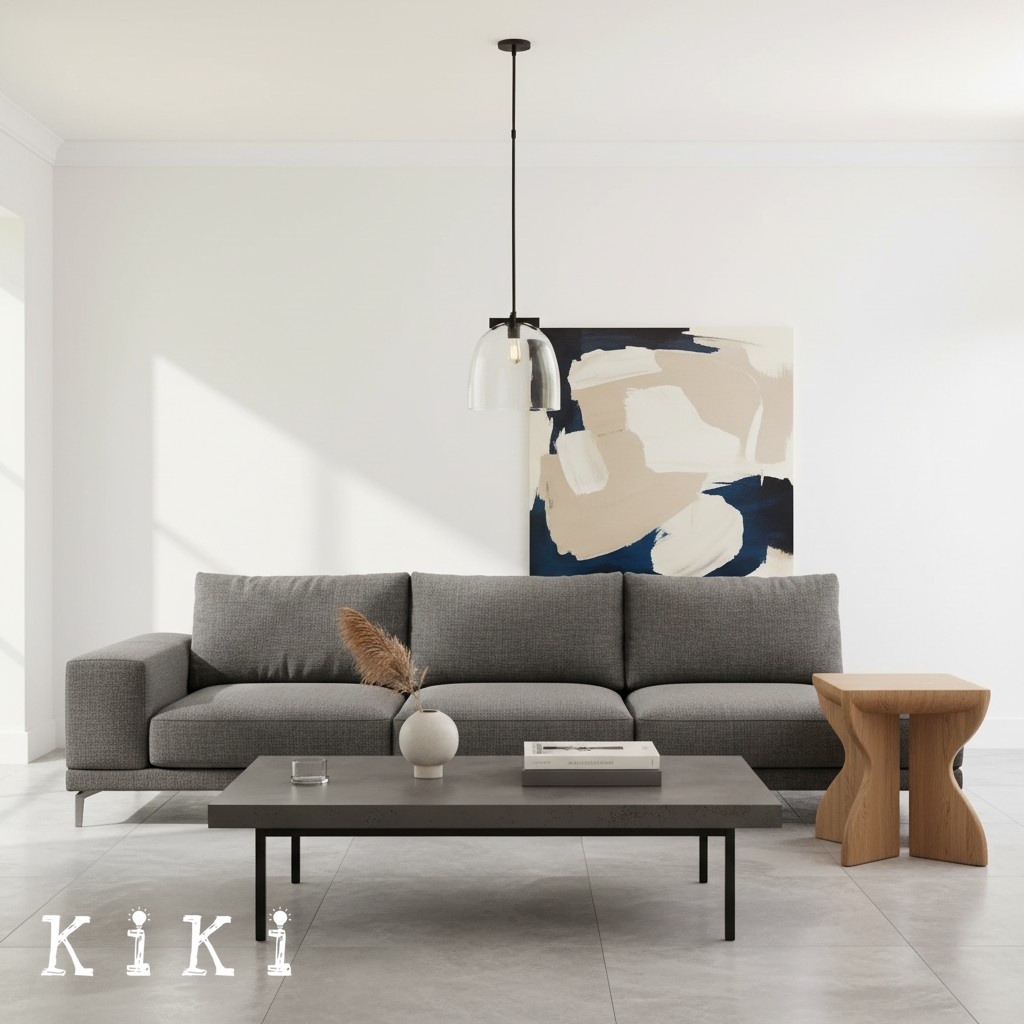 Auria Clear Glass Pendant Light - Stylish Dome Pendant Lamp for Kitchen and Lounge K1290