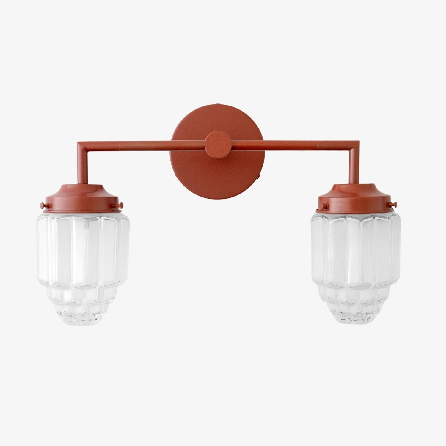 Tierlux Glass Art Deco Vanity Light - Colorful Skyscraper Globe Wall Fixture K1470