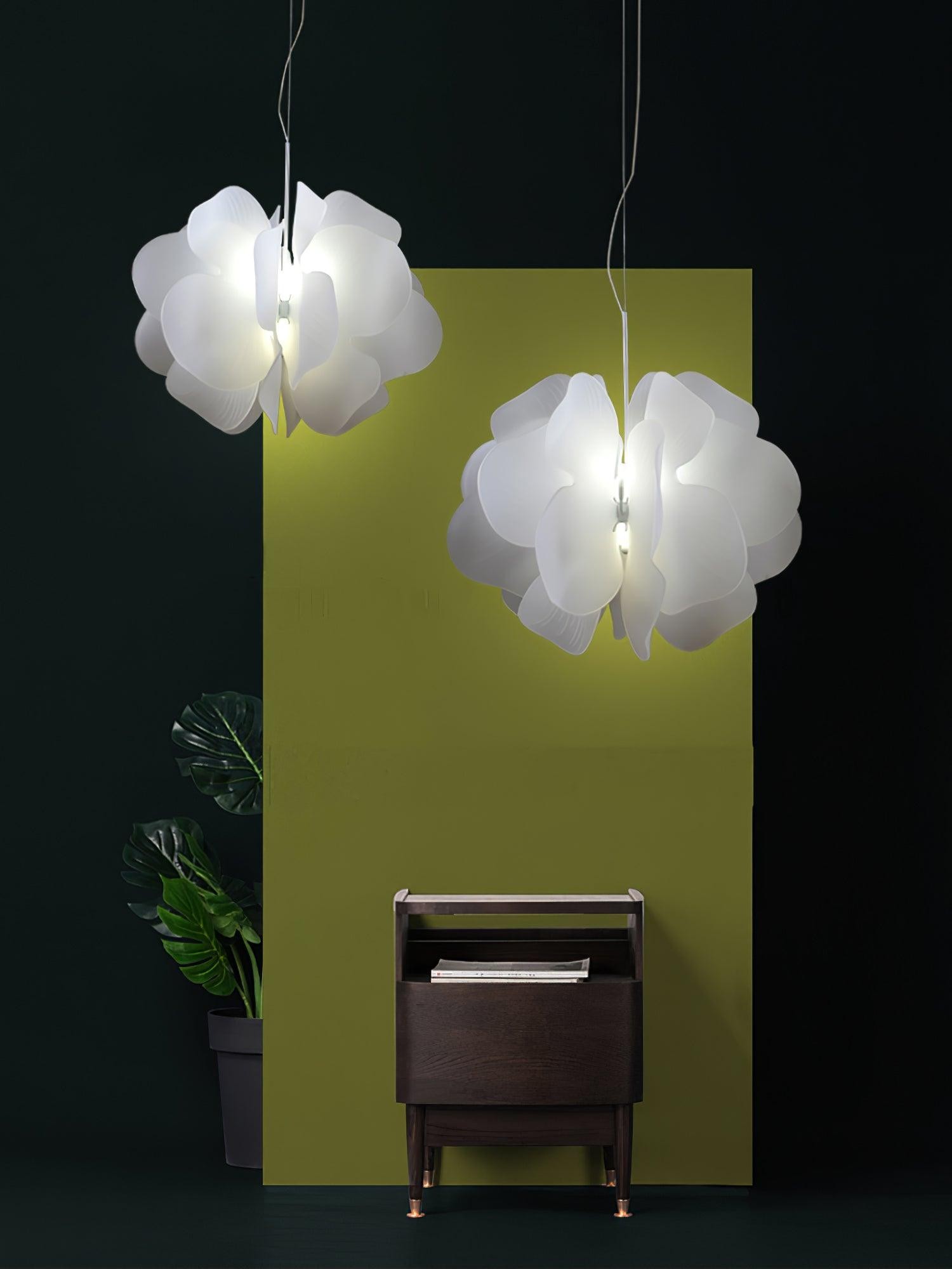 Modern Plastic Flower Design Pendant Lamp K539