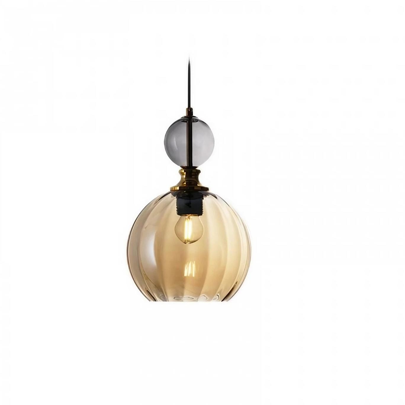 Modern Stained Glass Globe Pendant Light K74