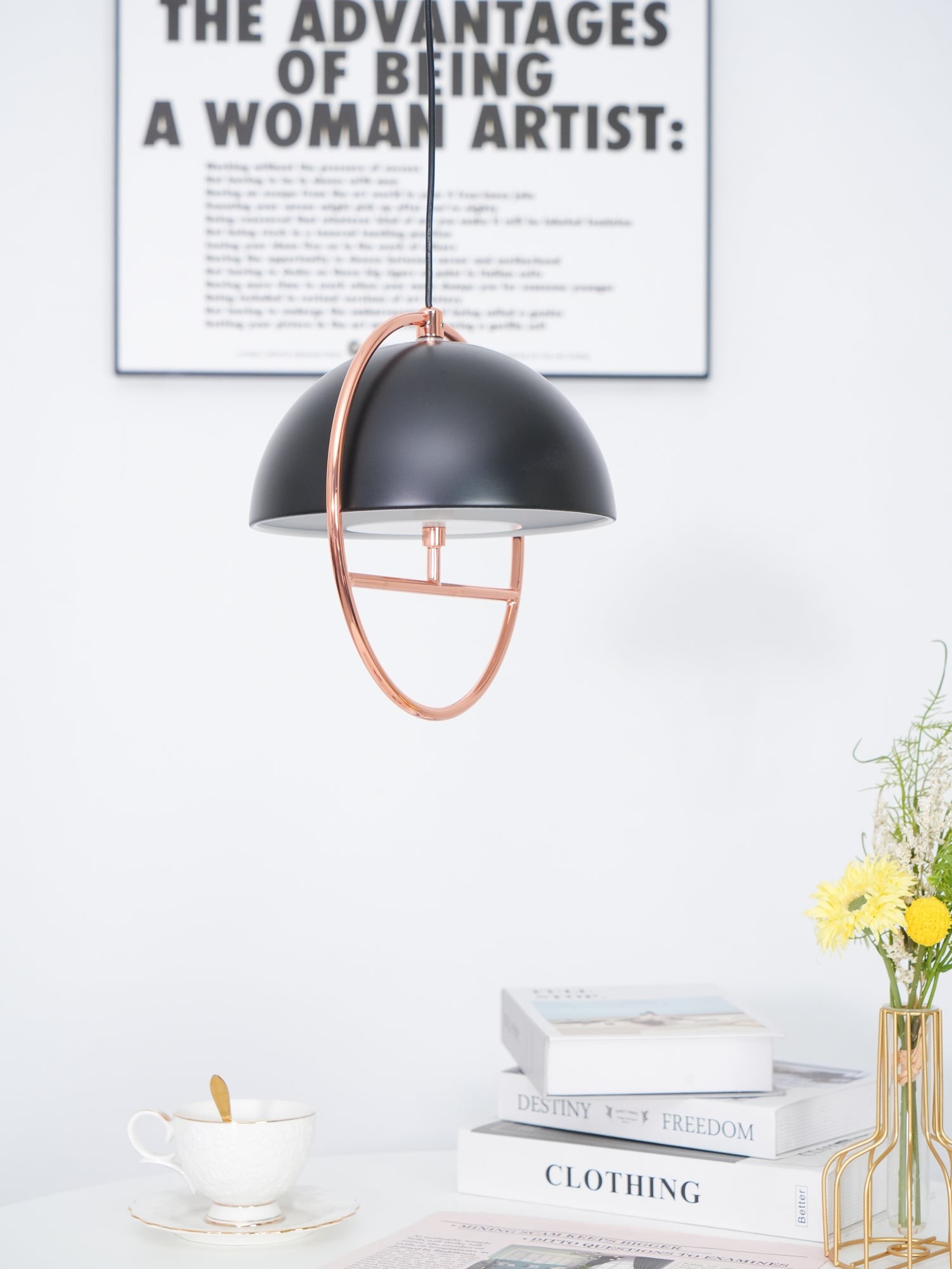 Nordic Hemispherical Ring Metal Pendant Lamp K426