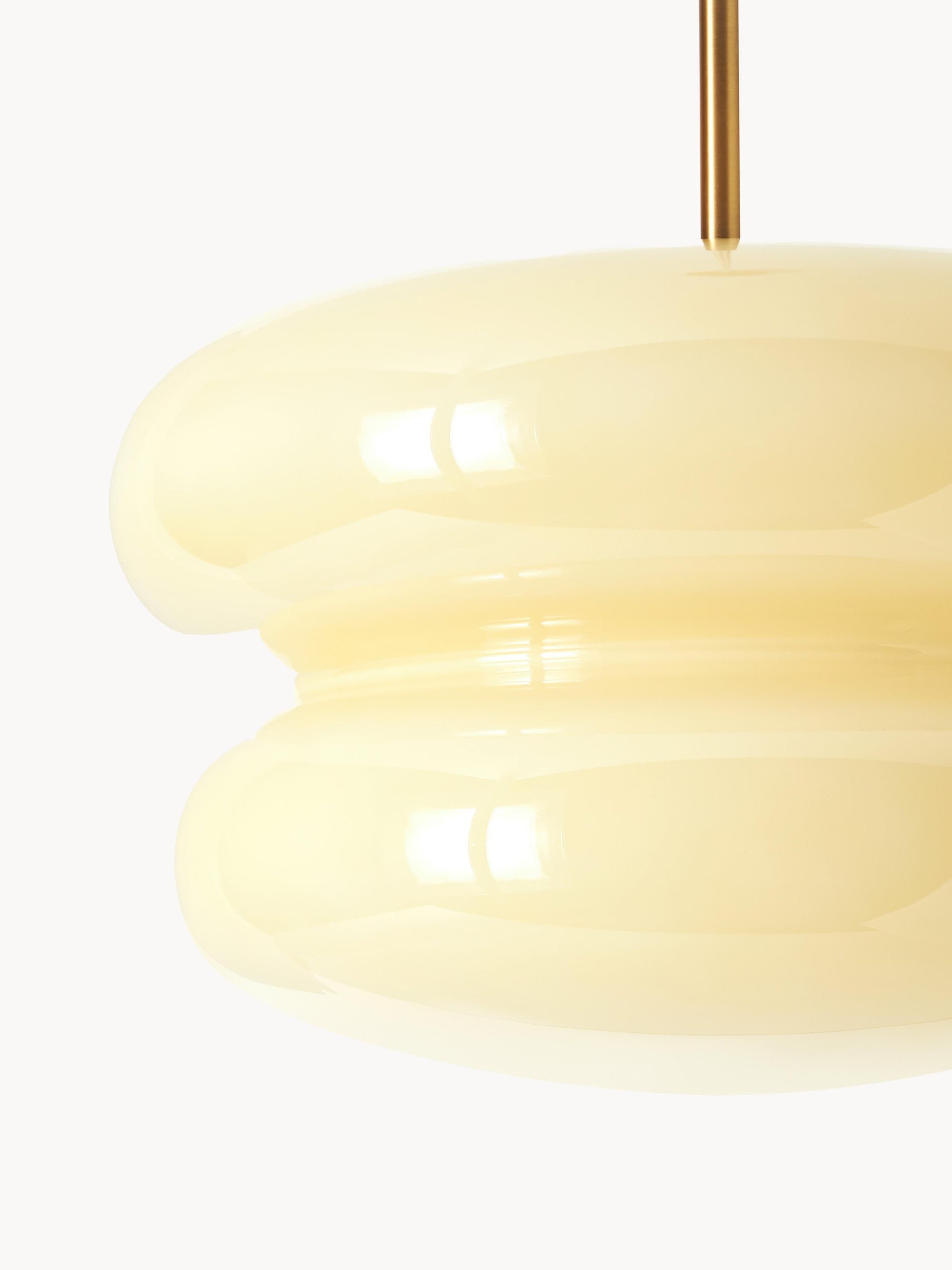 Orra Modern Opal Shade Pendant Lamp – Minimalist Glass Hanging Light For Kitchen or Bedroom K1427