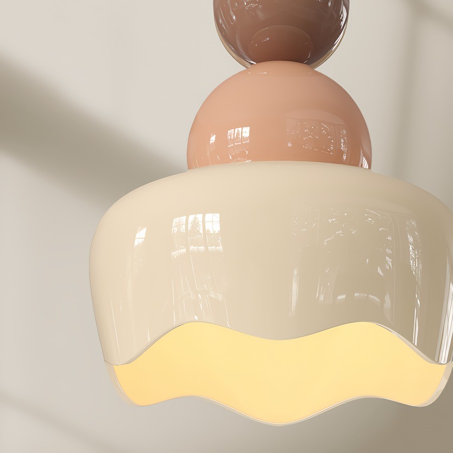 Cream Sunny Rain Doll Resin Pendant Light K146
