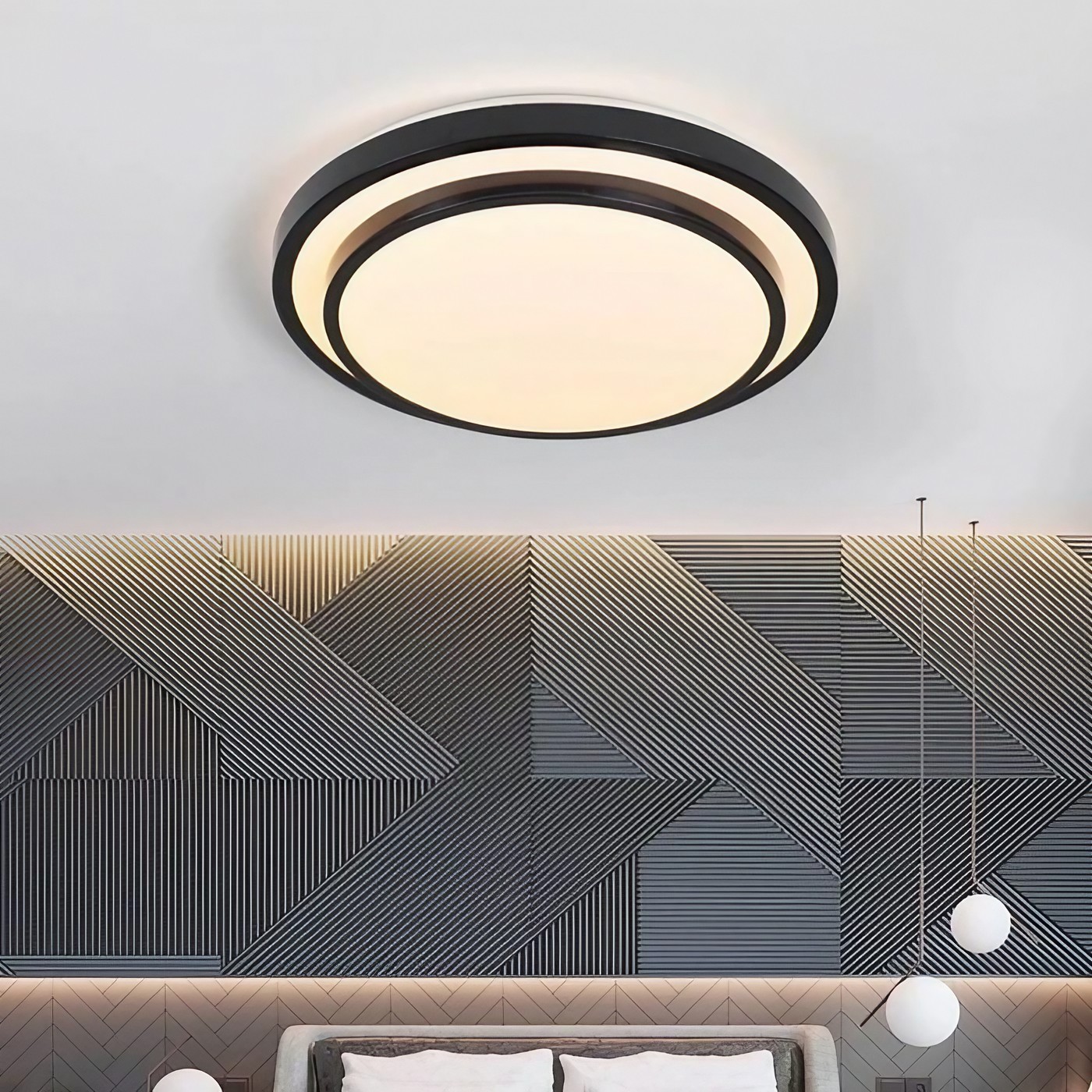 Modern Macaron Disc Flush Mount Ceiling Lamp K781