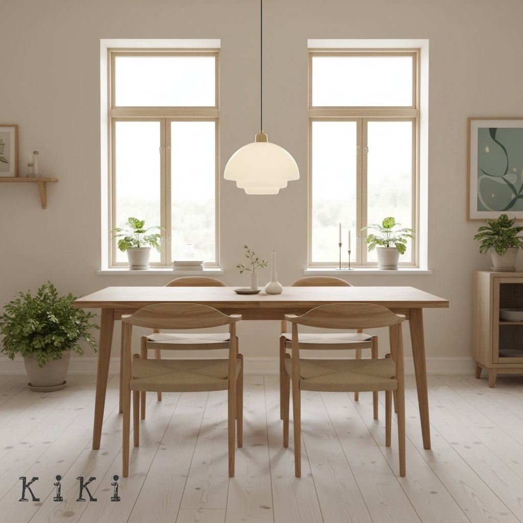 Retro Art Decor Milk Glass Pendant Light - Stylish Hanging Lamp for Dining Room K65