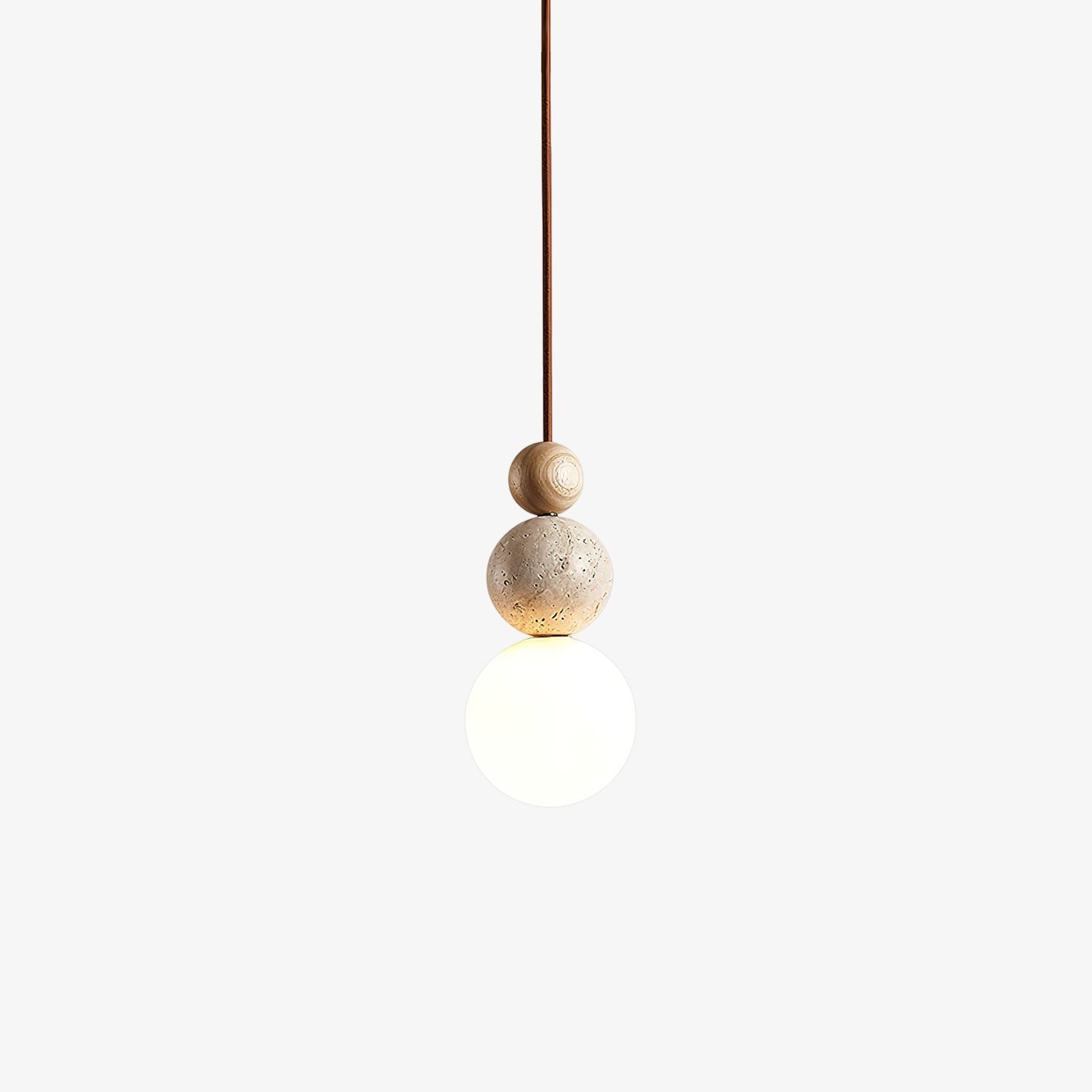 Modern Travertine Stone Globe Pendant Lamp K832