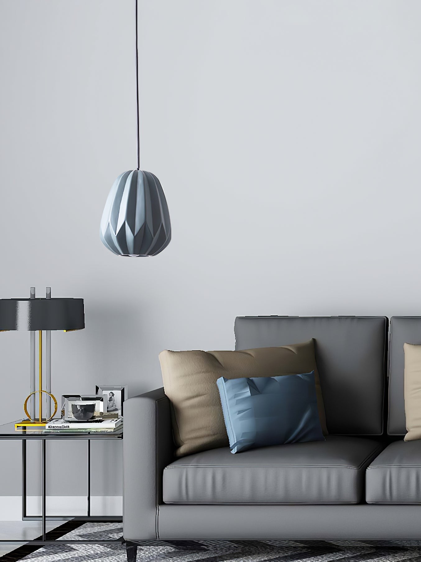 Papaya Resin Pendant Lamp K1064
