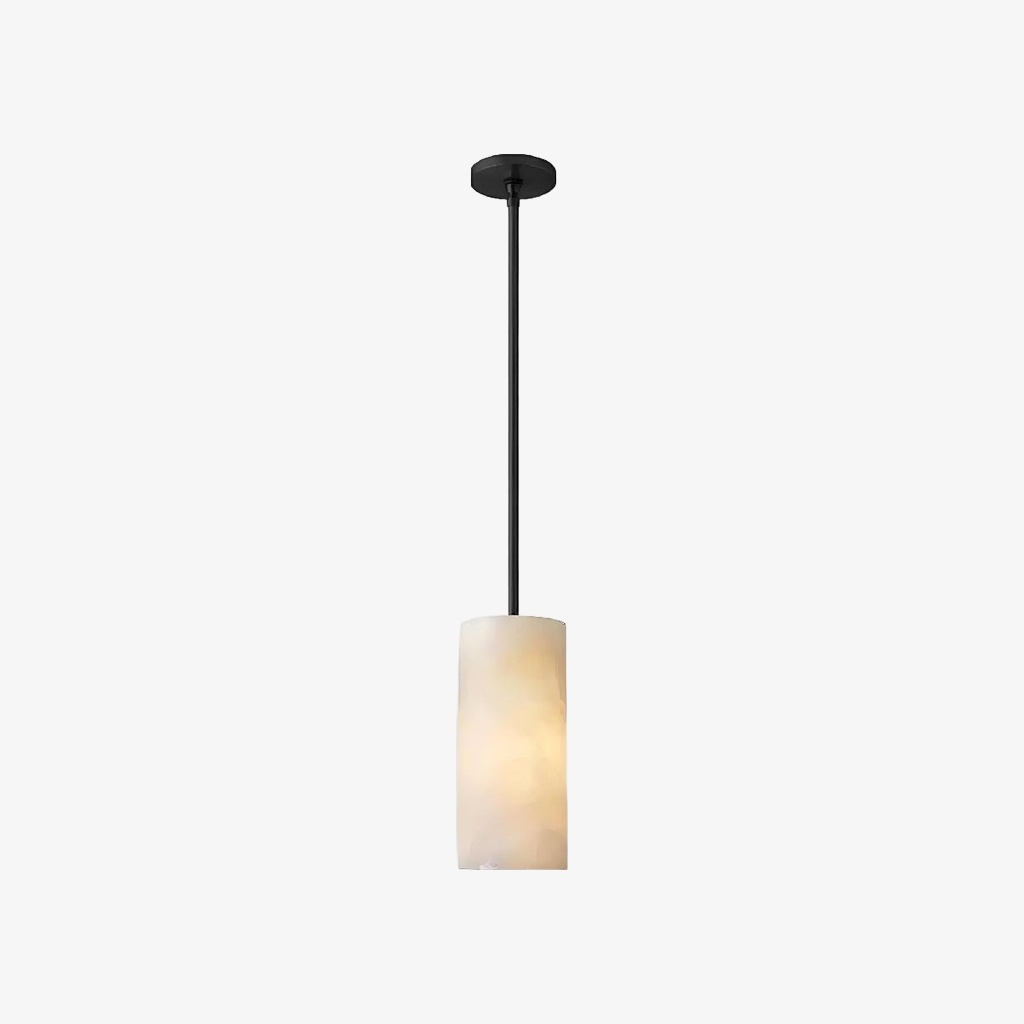Lumastera Natural Stone Texture Cylindrical Pendant Lamp - Luxury Lamp for Living Room K2401
