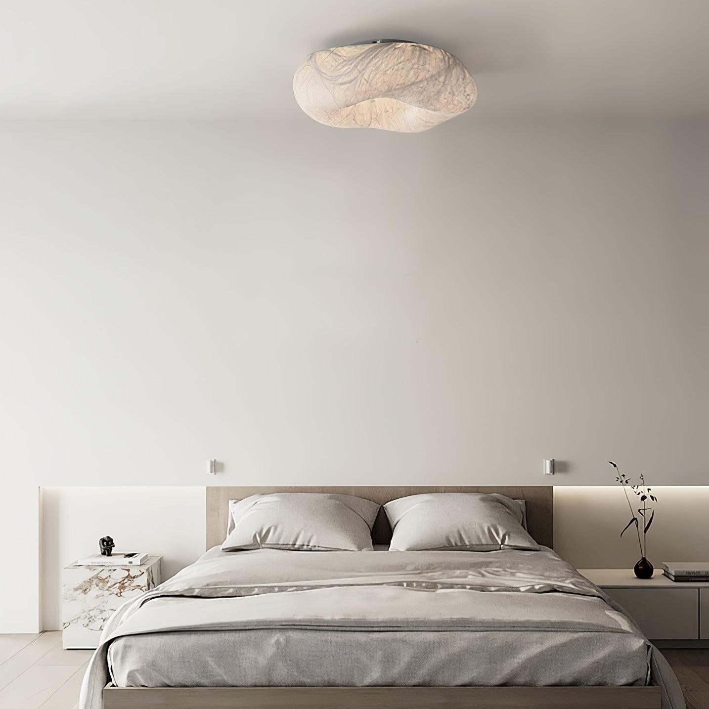 Modern Simple Silk LED Living Room Ceiling Lamp K780