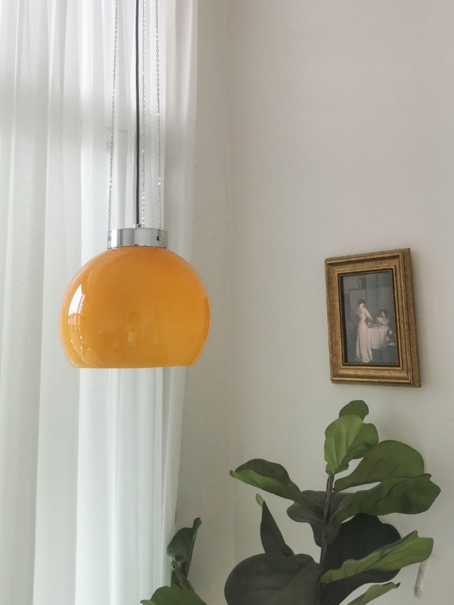 Vintage Bauhaus Creative Hemispherical Pendant Light K458