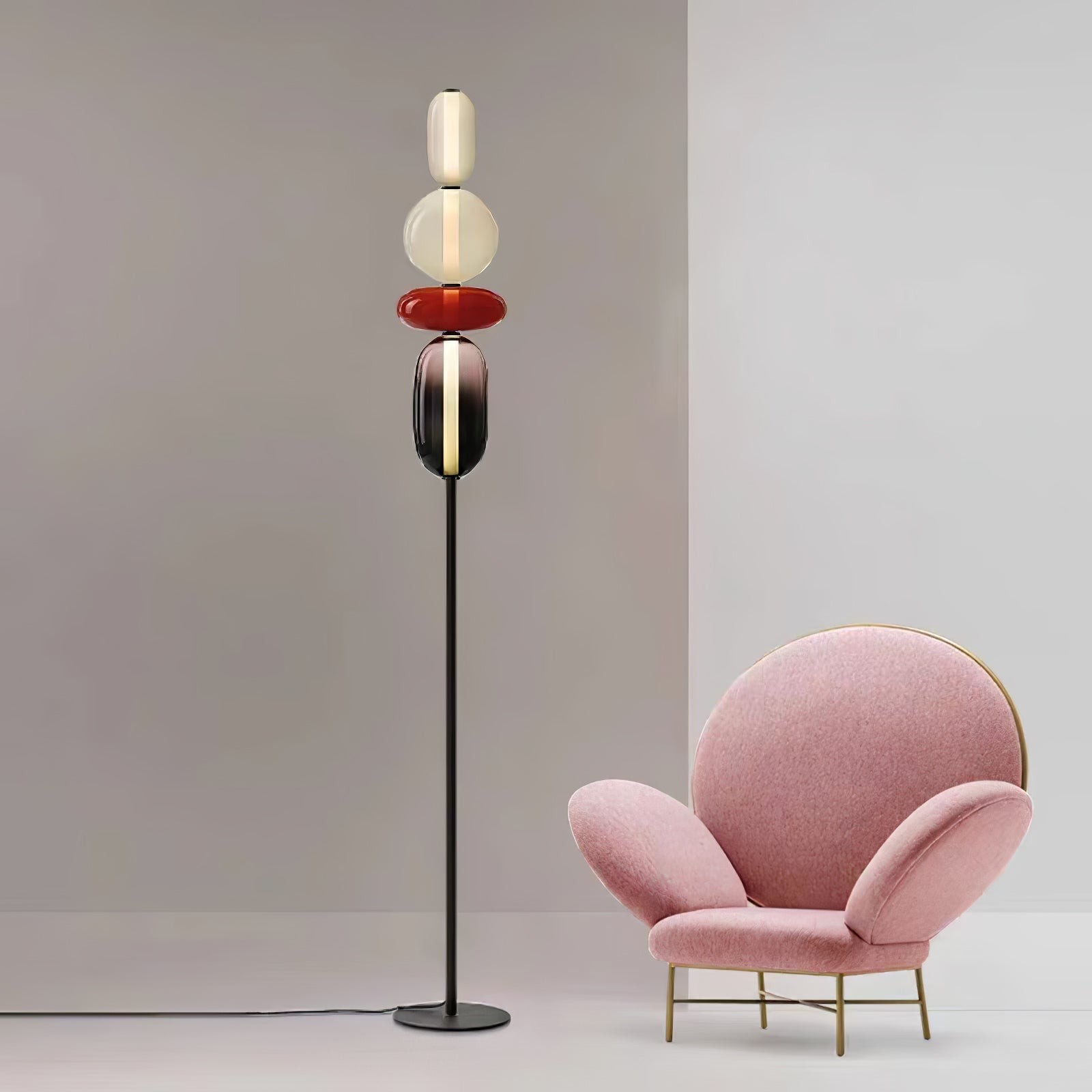 Nordic Creative Minimalist Luxury Glass Floor Light For Living Room K290