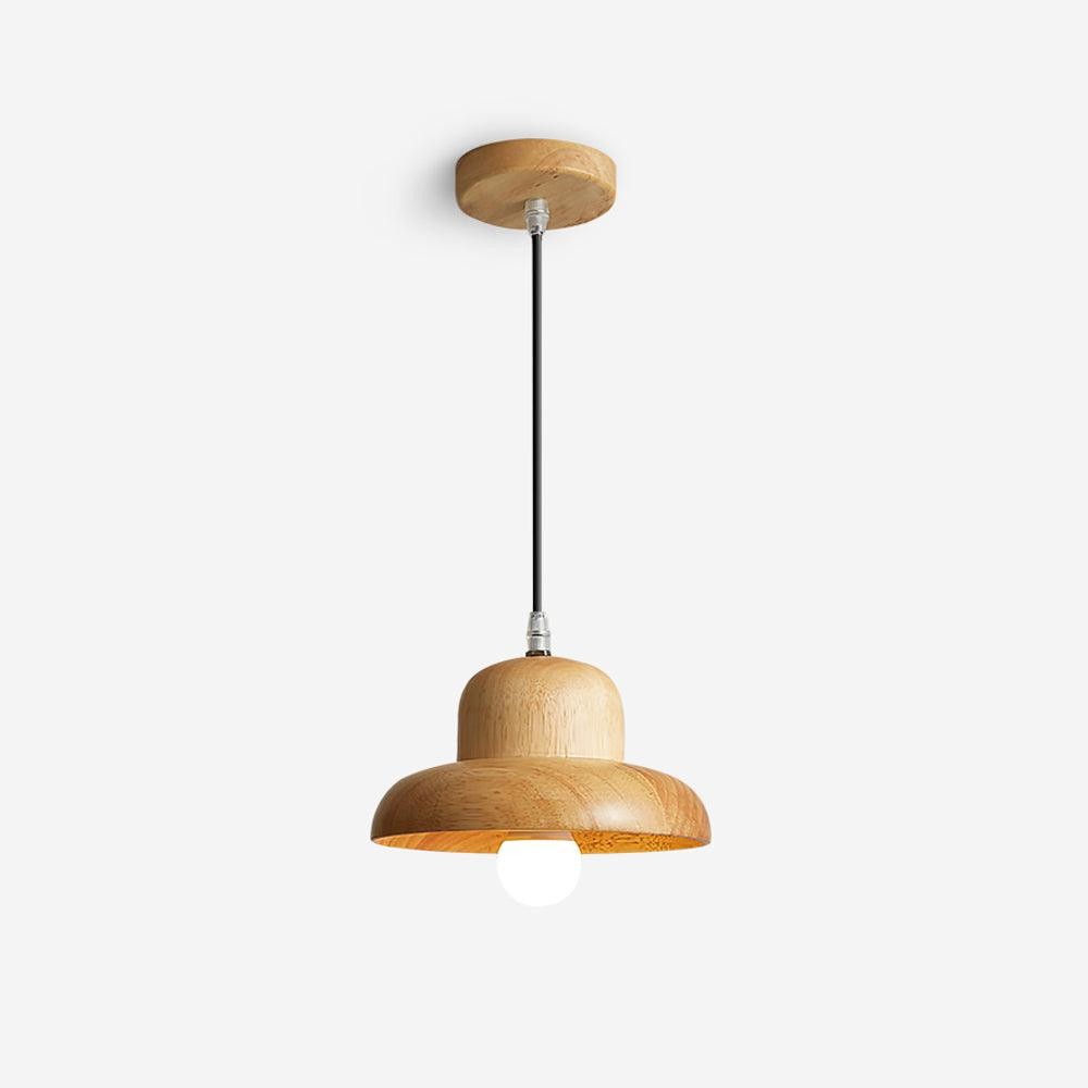 Wood Hat Pendant Lamp K777