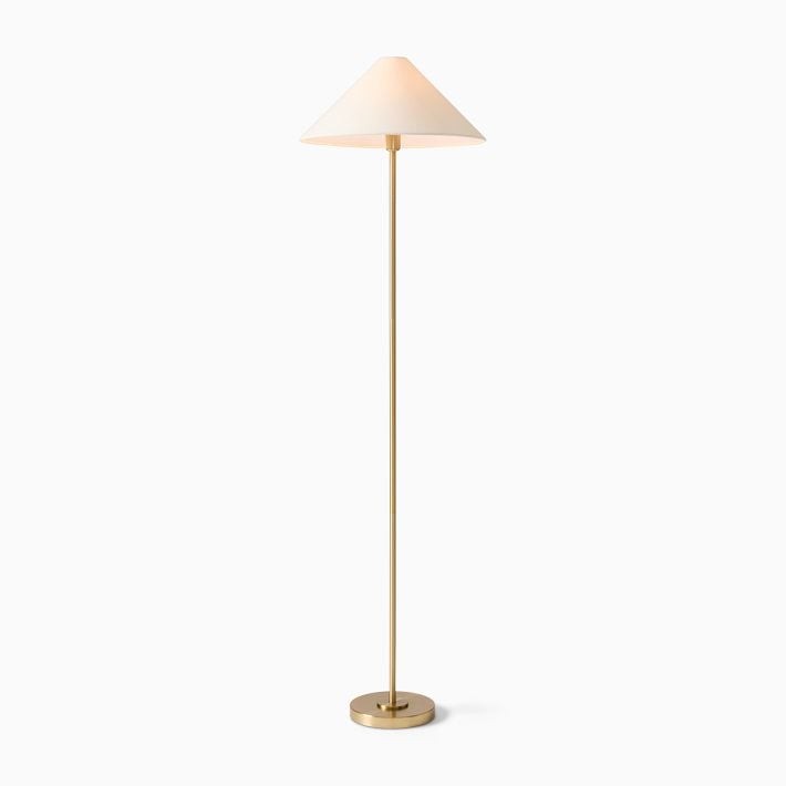 Diora Table & Floor Lamp - Linen Shade Modern Linear Style Sophisticated Accent K1168