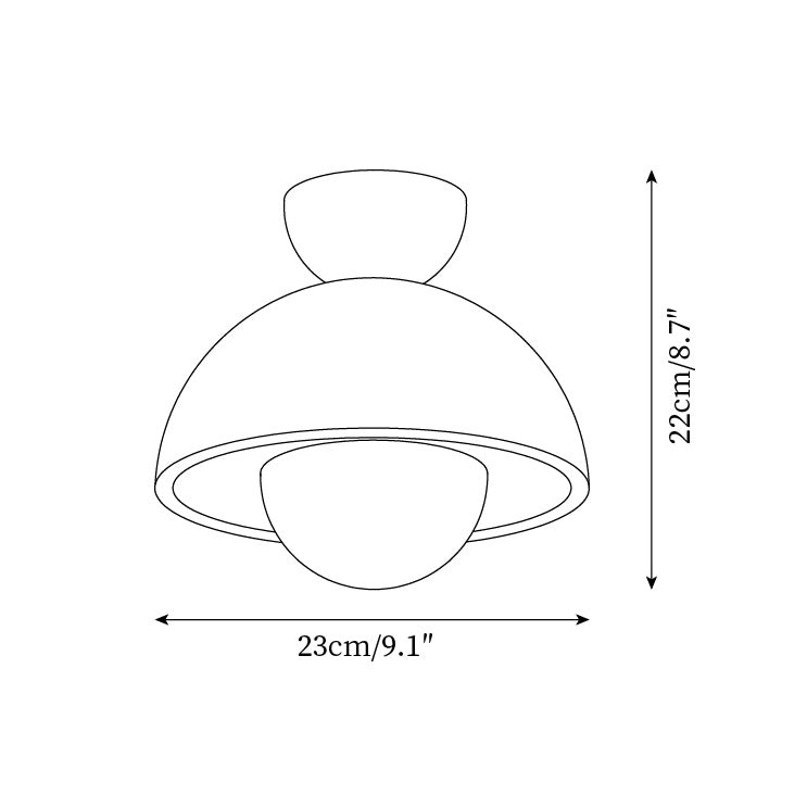 Japanese Wooden Inverted Ceiling Light K721