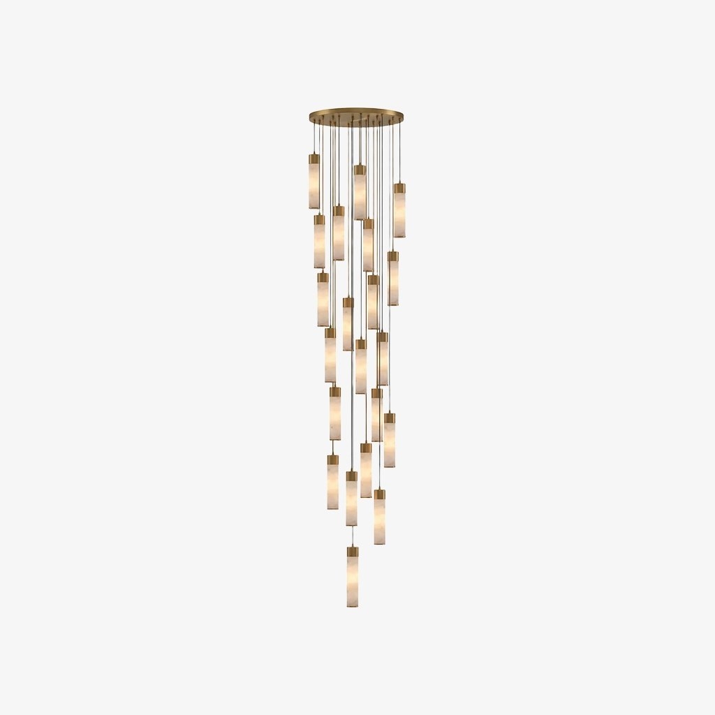Solaryx Minimal Cylindrical Silhouette Pendant Light - Modern Style Lamp for Kitchen or Dining Room K2300