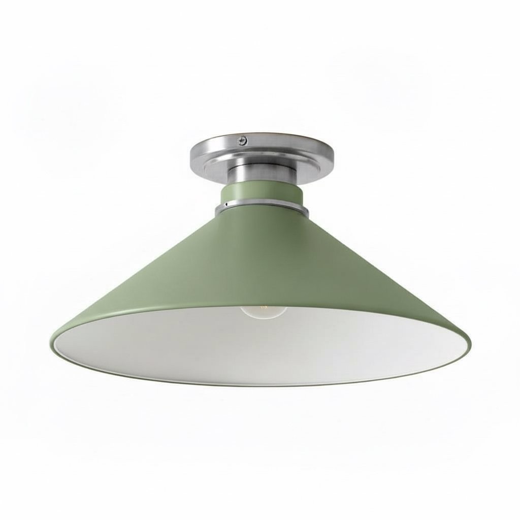 Aurenza Simple Flush Mount – Metal and Glass Ceiling Light for Any Room K1138
