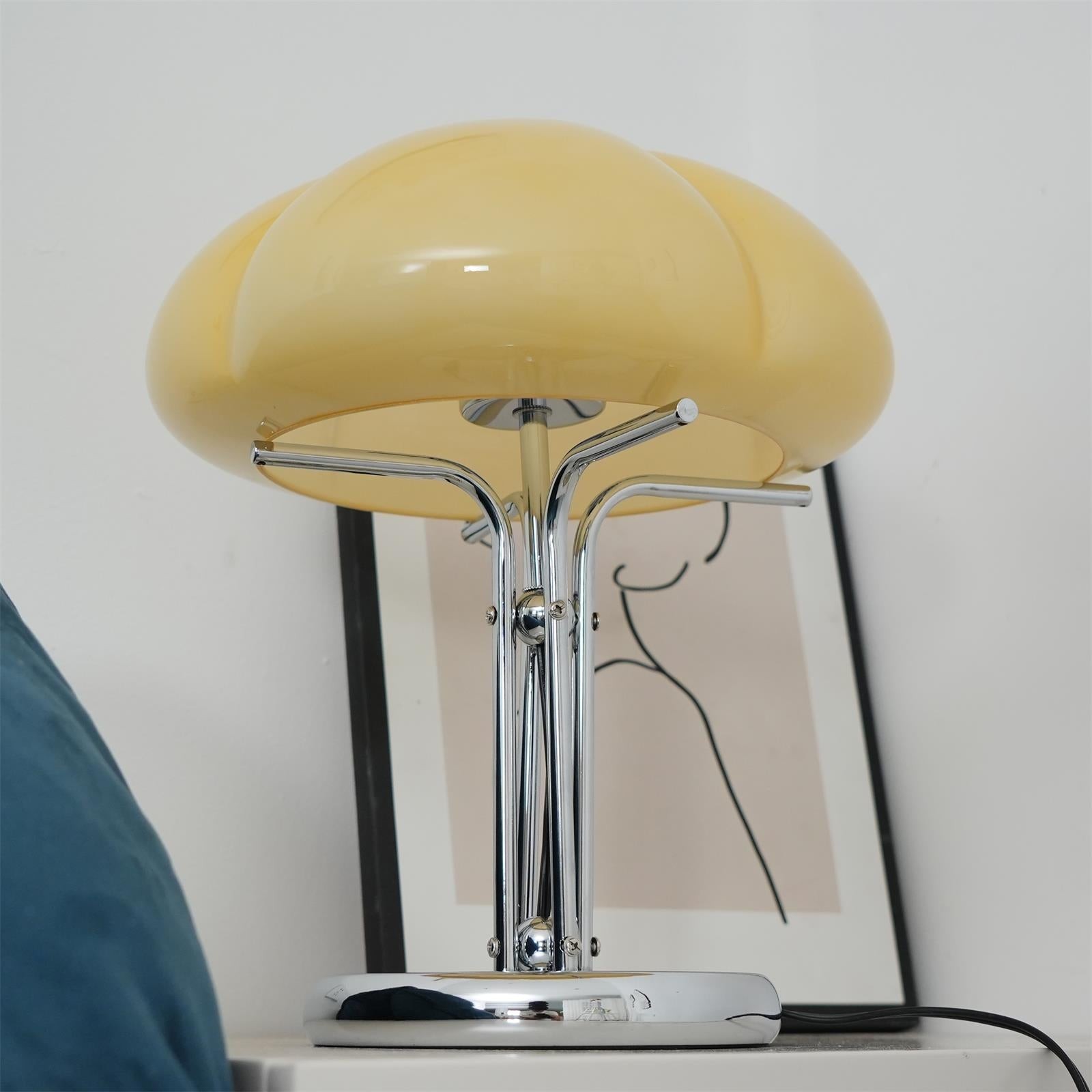 High-Grade Bedroom Bedside Mushroom Glass Table Lamp K302