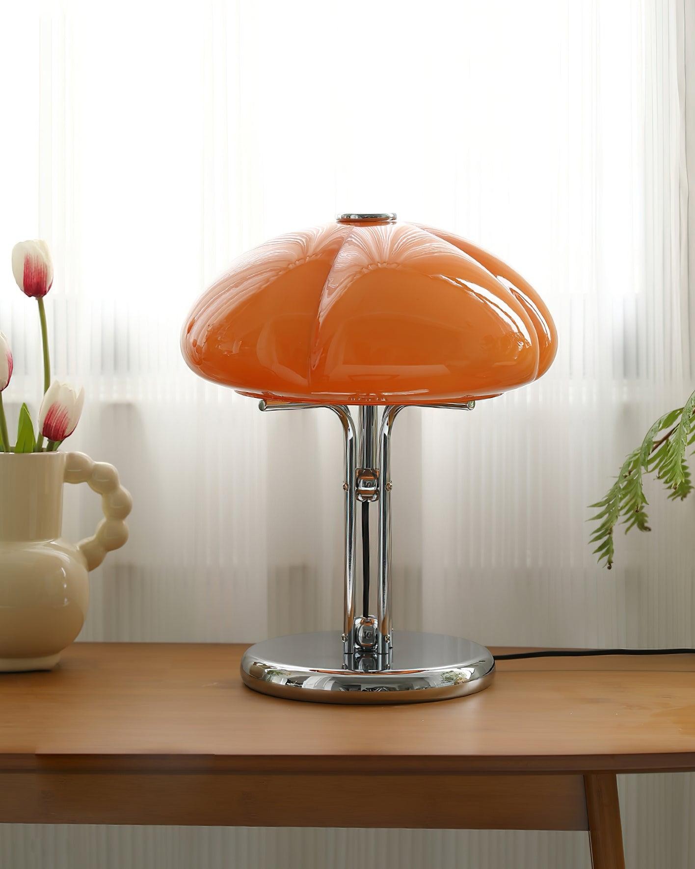 High-Grade Bedroom Bedside Mushroom Glass Table Lamp K302