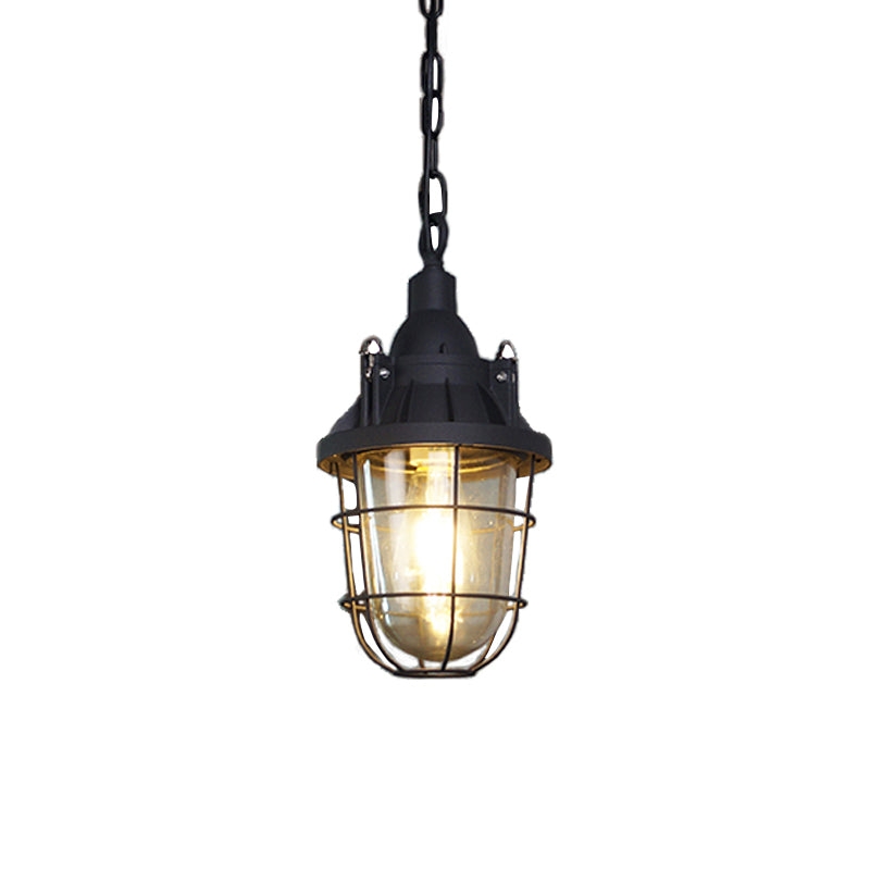 Bulkhead Cage Pendant Light D629