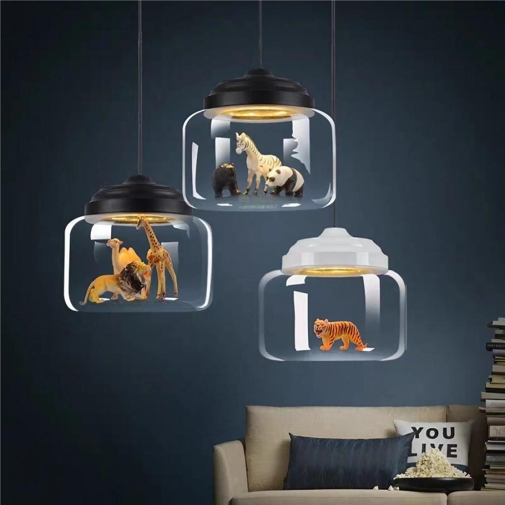 Creative Little Zoo Glass Pendant Lamp K33