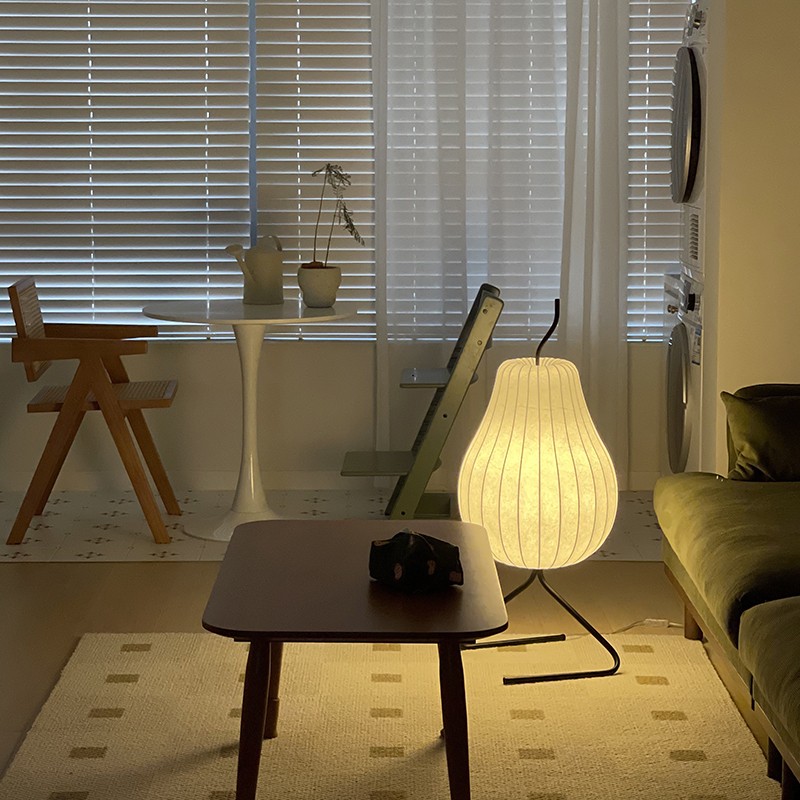 Living Room Decorative Pear Silk Floor Lamp K11