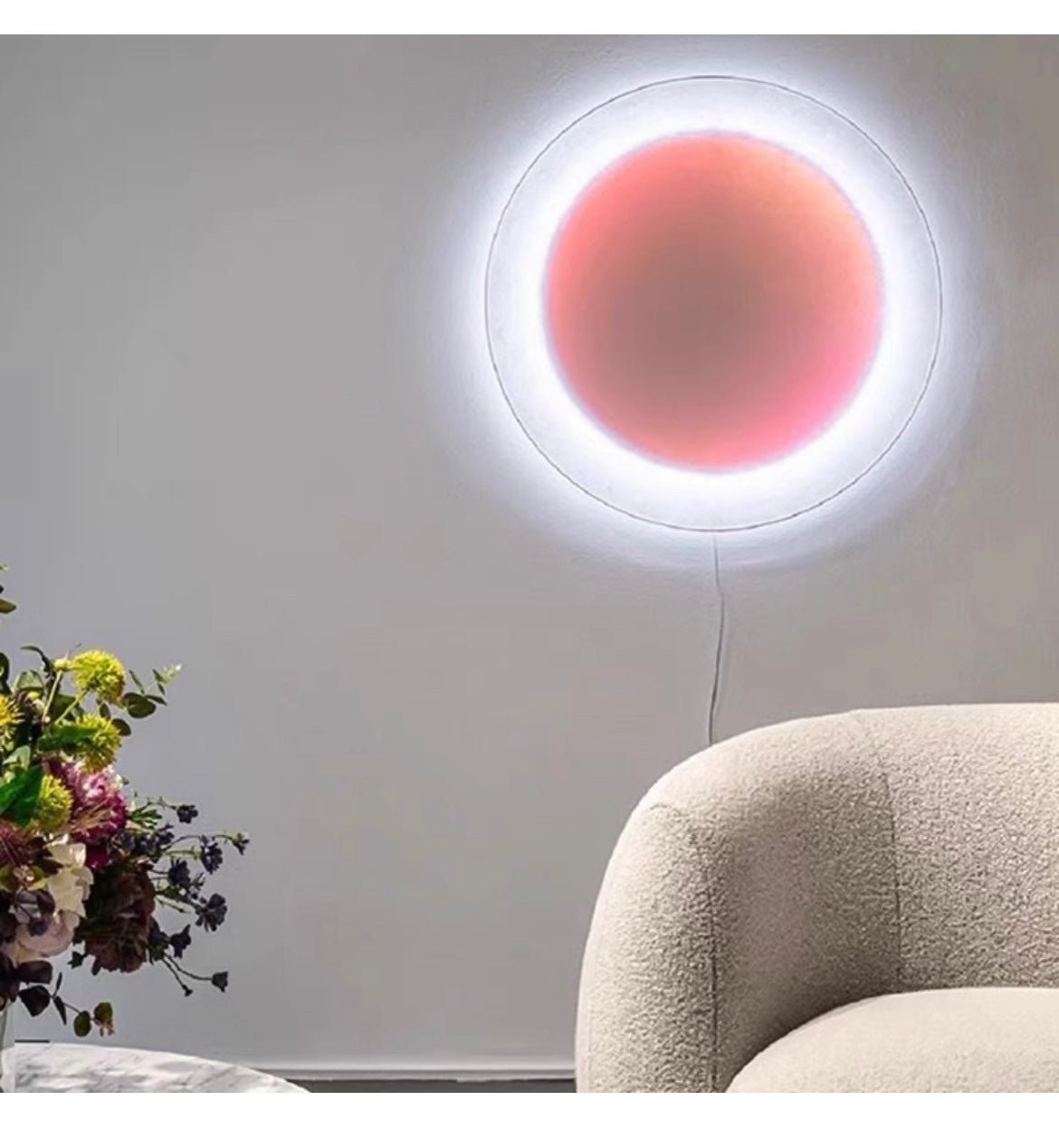 Modern Simple Plug-In Round Wall Lamp K867