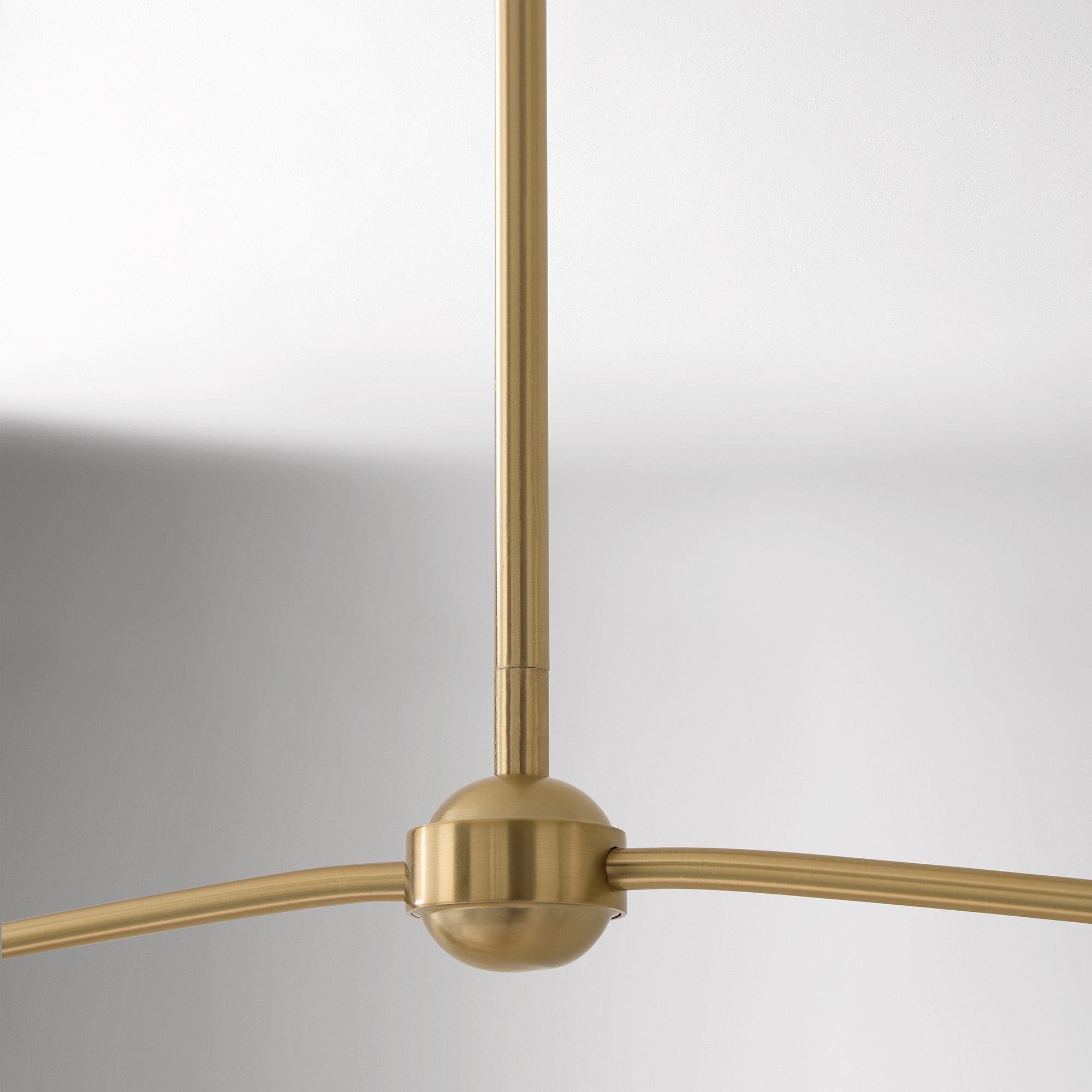 Fibura Modern Multi-Light Chandelier – Sleek 2 or 6-Light Design with Linen Shades K1407