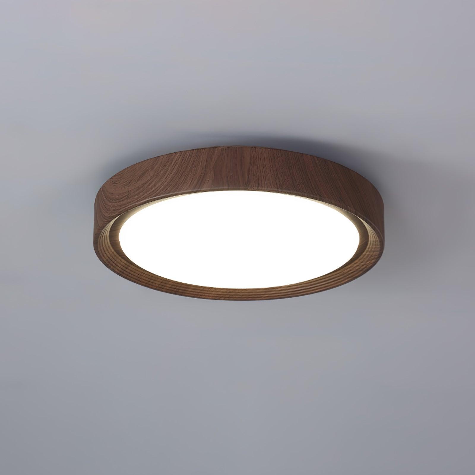 Wood Grain Round Ceiling Lamp K776