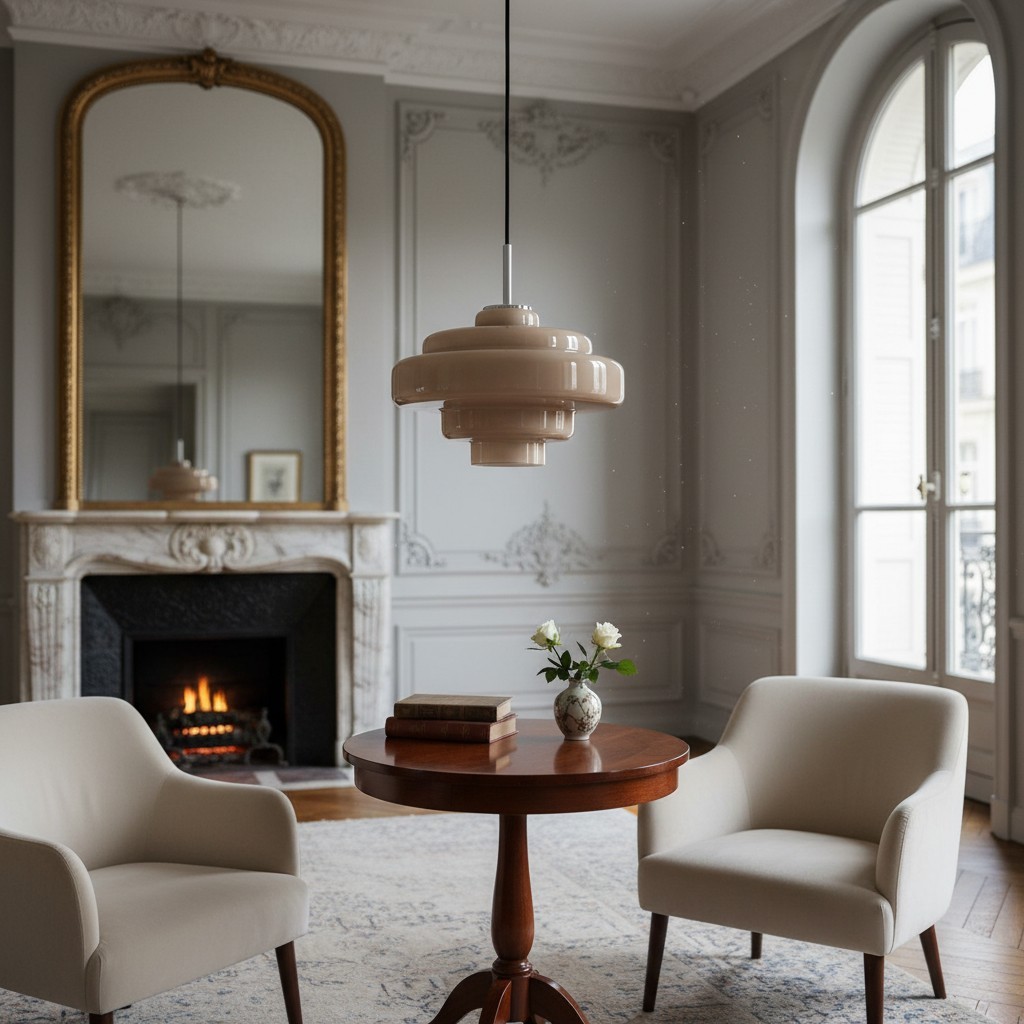 Koloro Bauhaus Glass Pendant Light – Mid-Century Inspired Design for Dining Area or Kitchen K1122