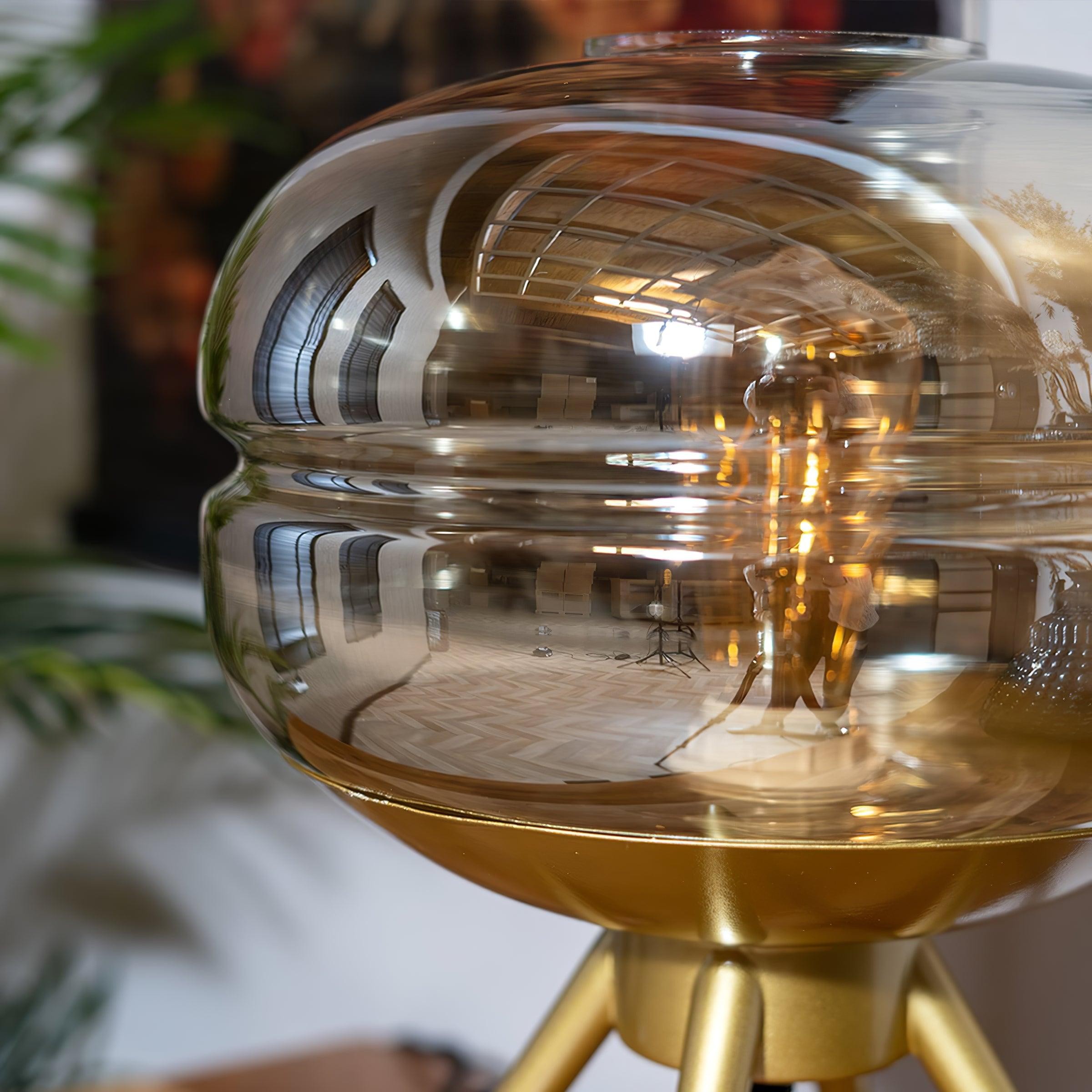 Luxury Personality Colored Glass Cover Tall Table Lamp K515