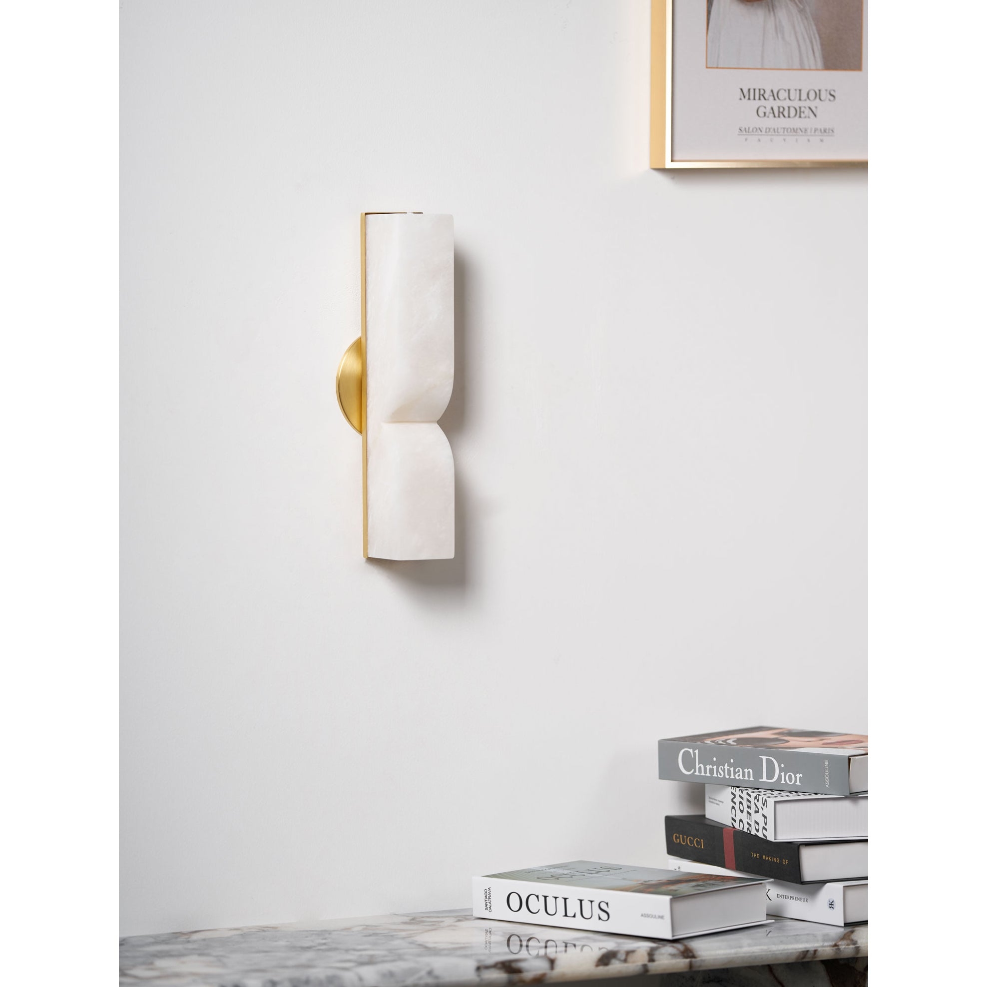 Rectangular Alabaster Wall Lamp D639