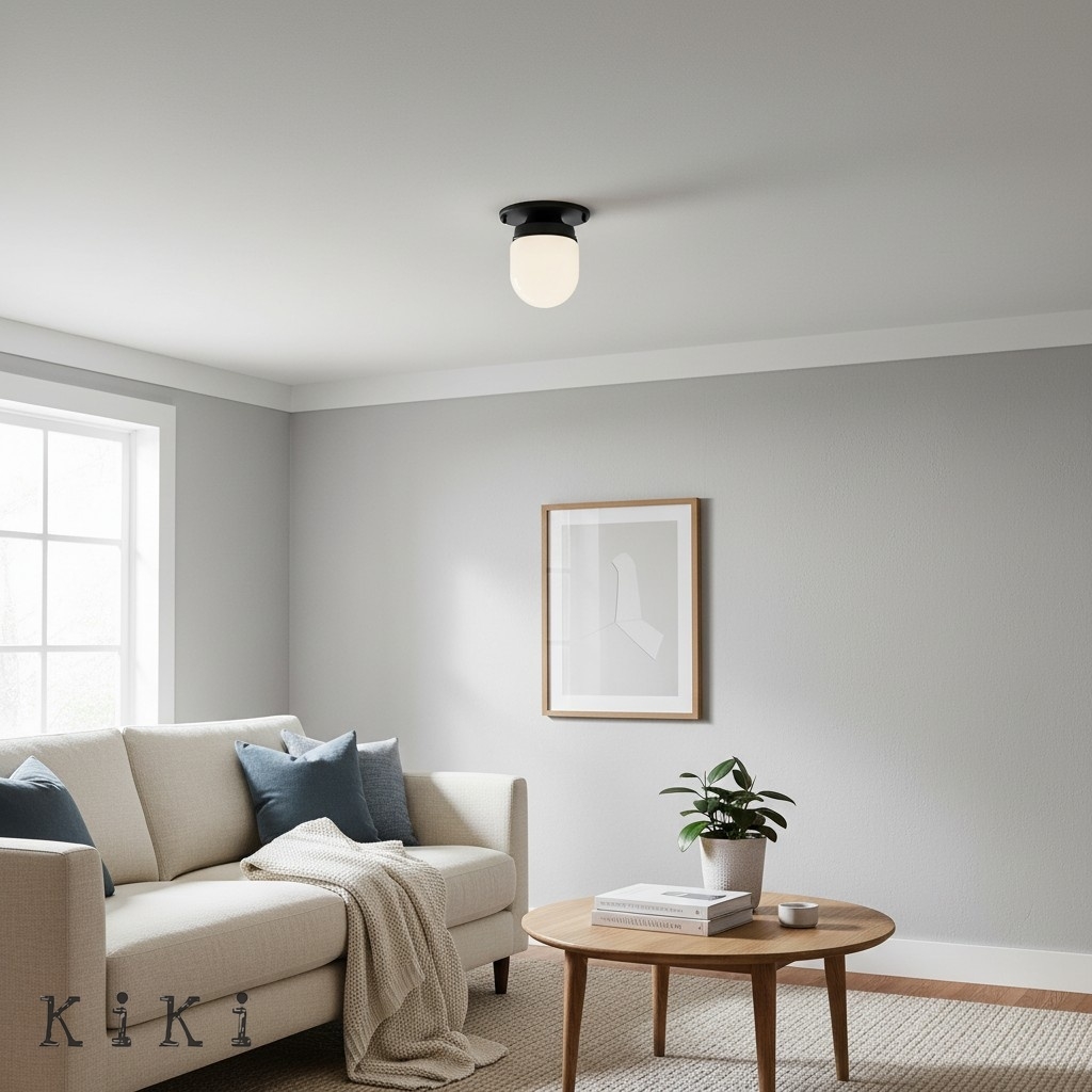 Opalume Glass Ceiling Light and Wall Light - Art Deco Small Globe Fixture for Entryway K1456