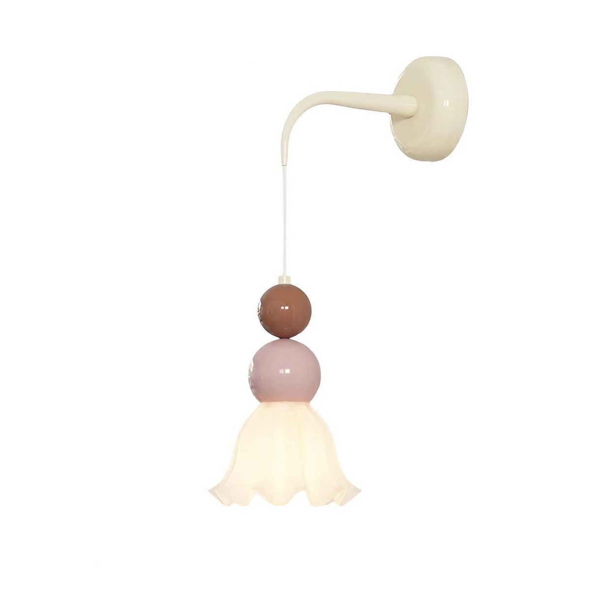 French Style Ice Cream Globe Wall Light K151