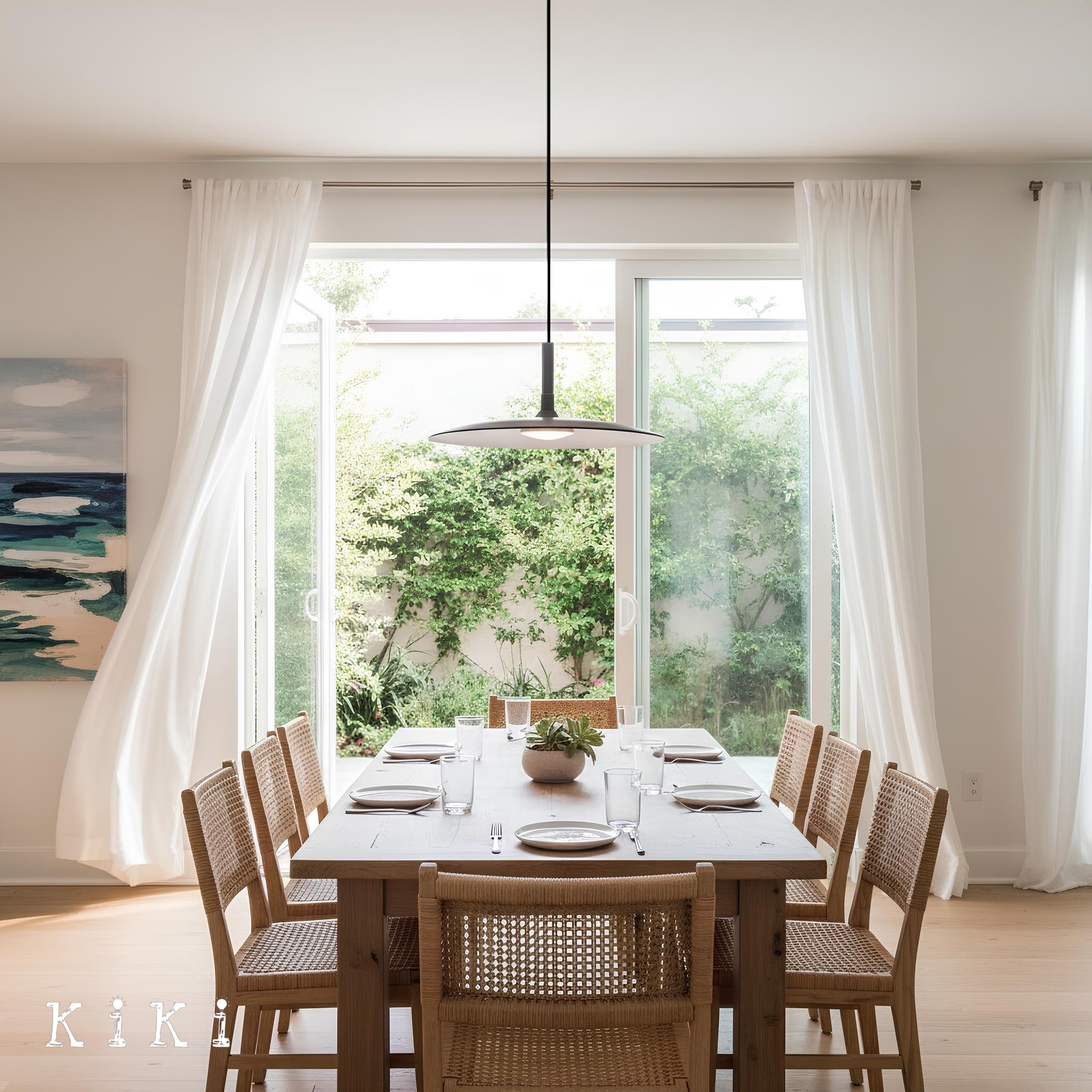 Vibrant Aplomb Large Pendant Light - Stylish Round Disc Pendan Light for Modern Interiors