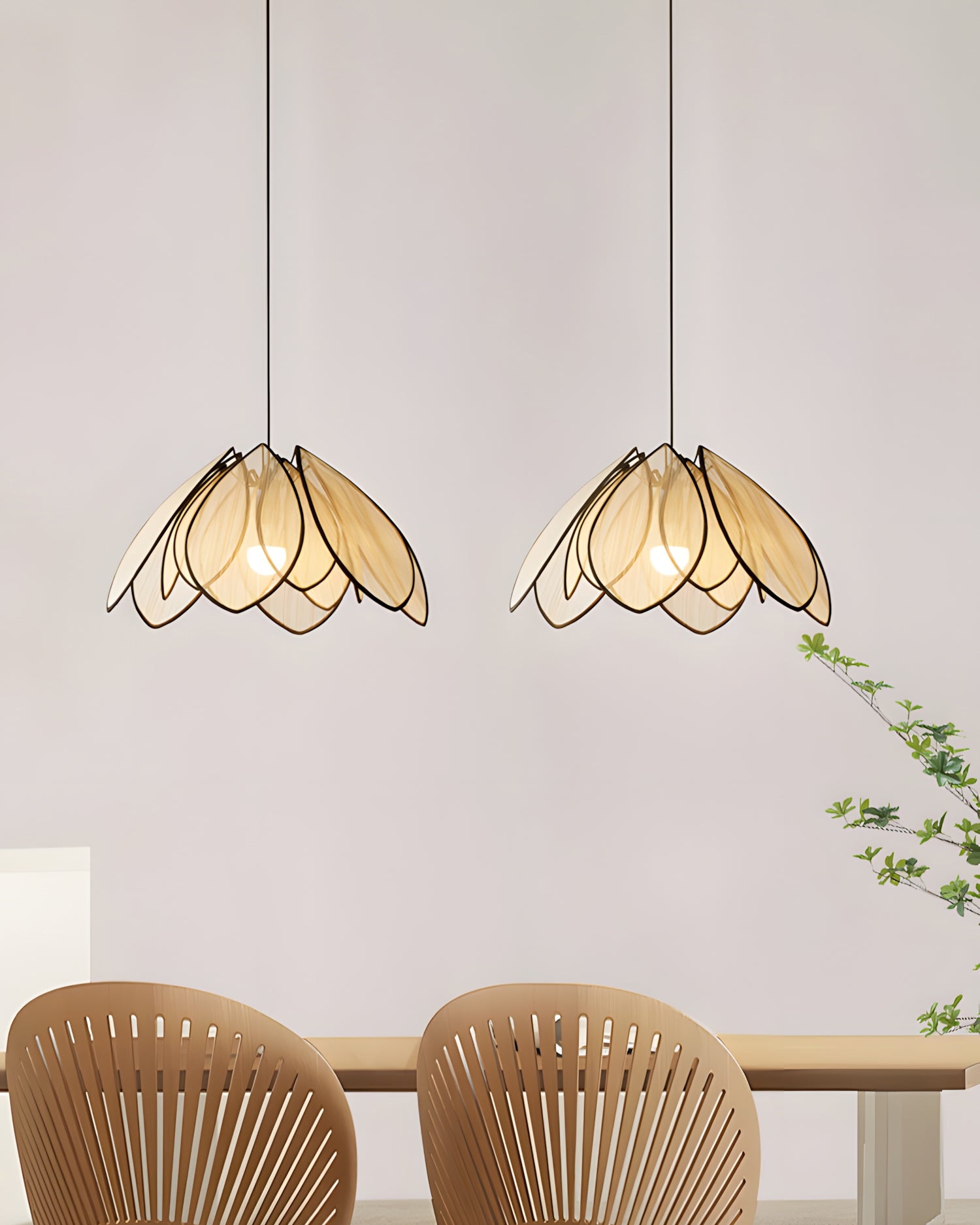 Petaline Veil Pendant Lamp D331